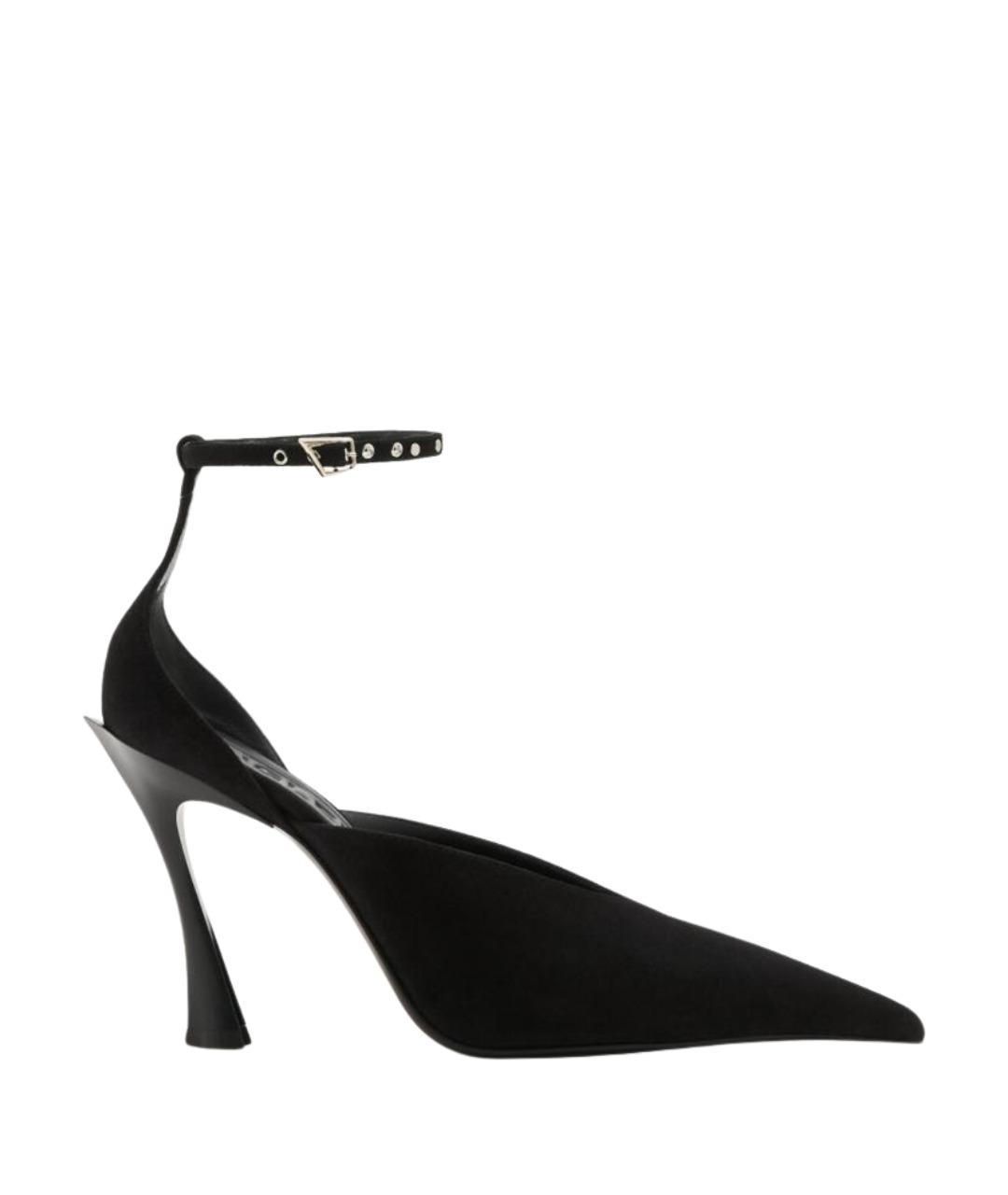 MUGLER Черные замшевые туфли, фото 1