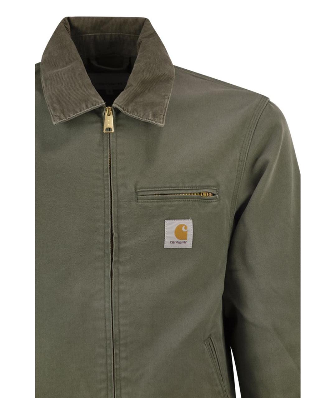 CARHARTT WIP Зеленая хлопковая куртка, фото 4