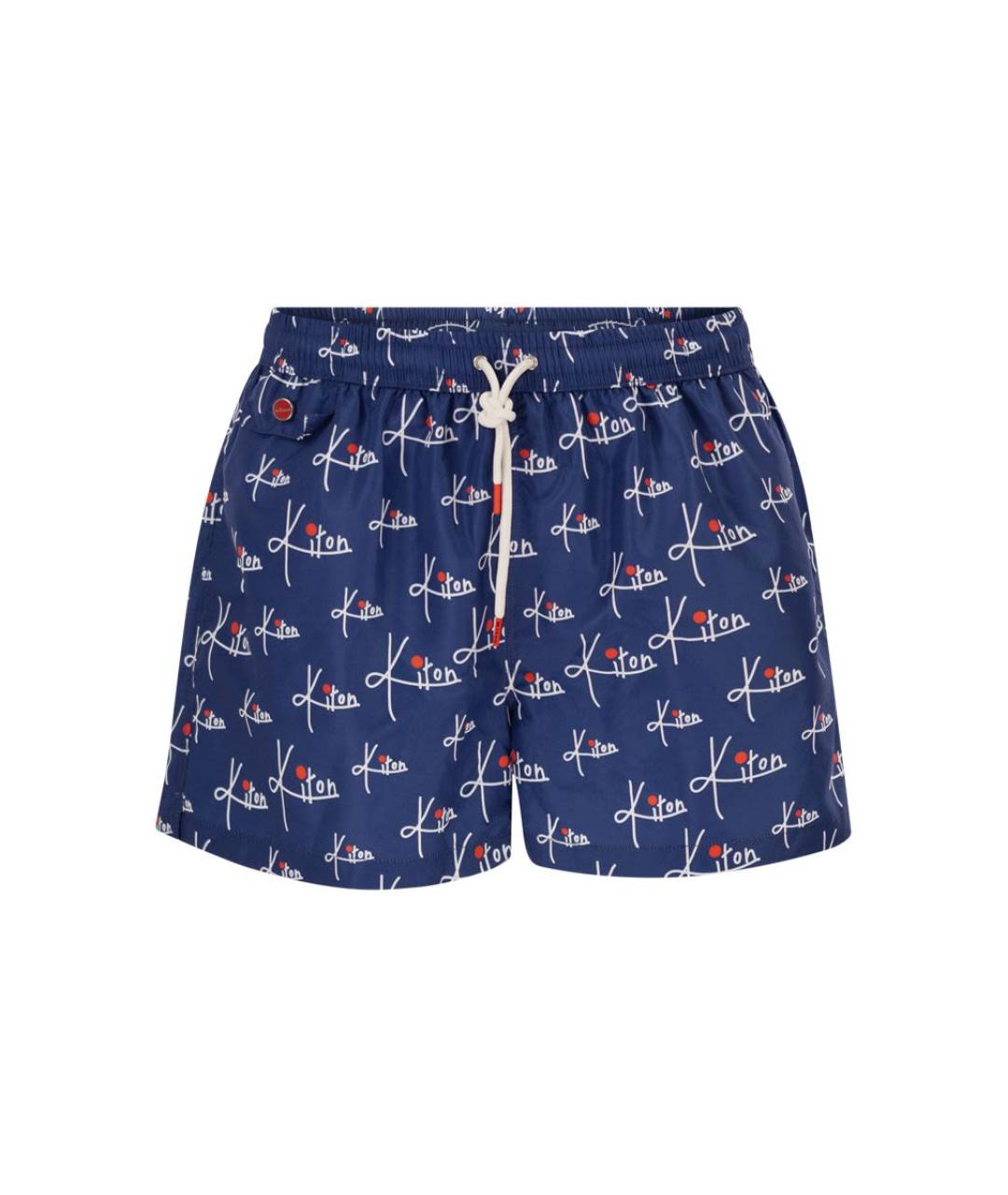 KITON Синие полиэстеровые плавки, фото 1