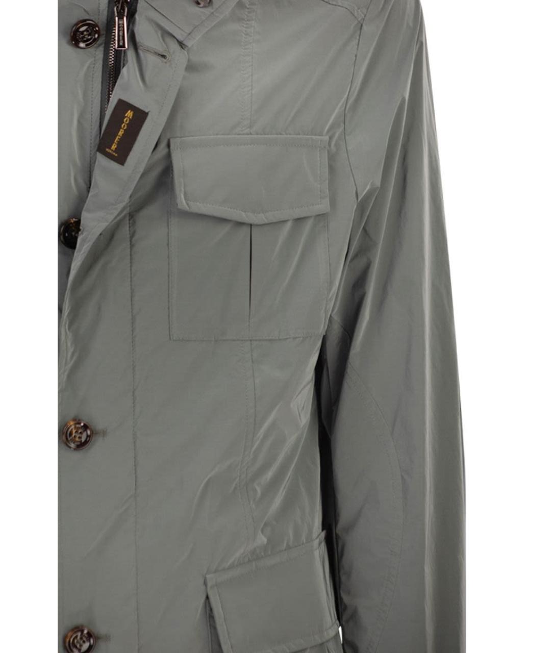 MOORER Серая полиамидовая куртка, фото 4