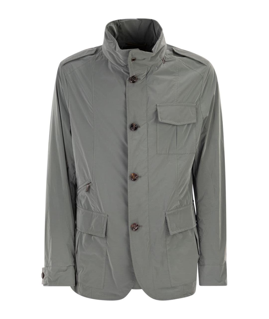 MOORER Серая полиамидовая куртка, фото 1