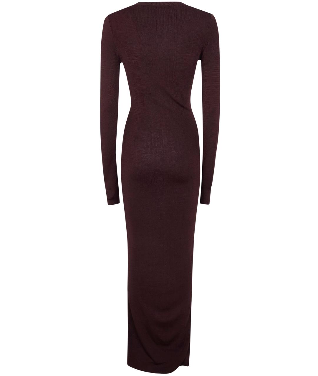 entire studios Коричневое вискозное повседневное платье, фото 5