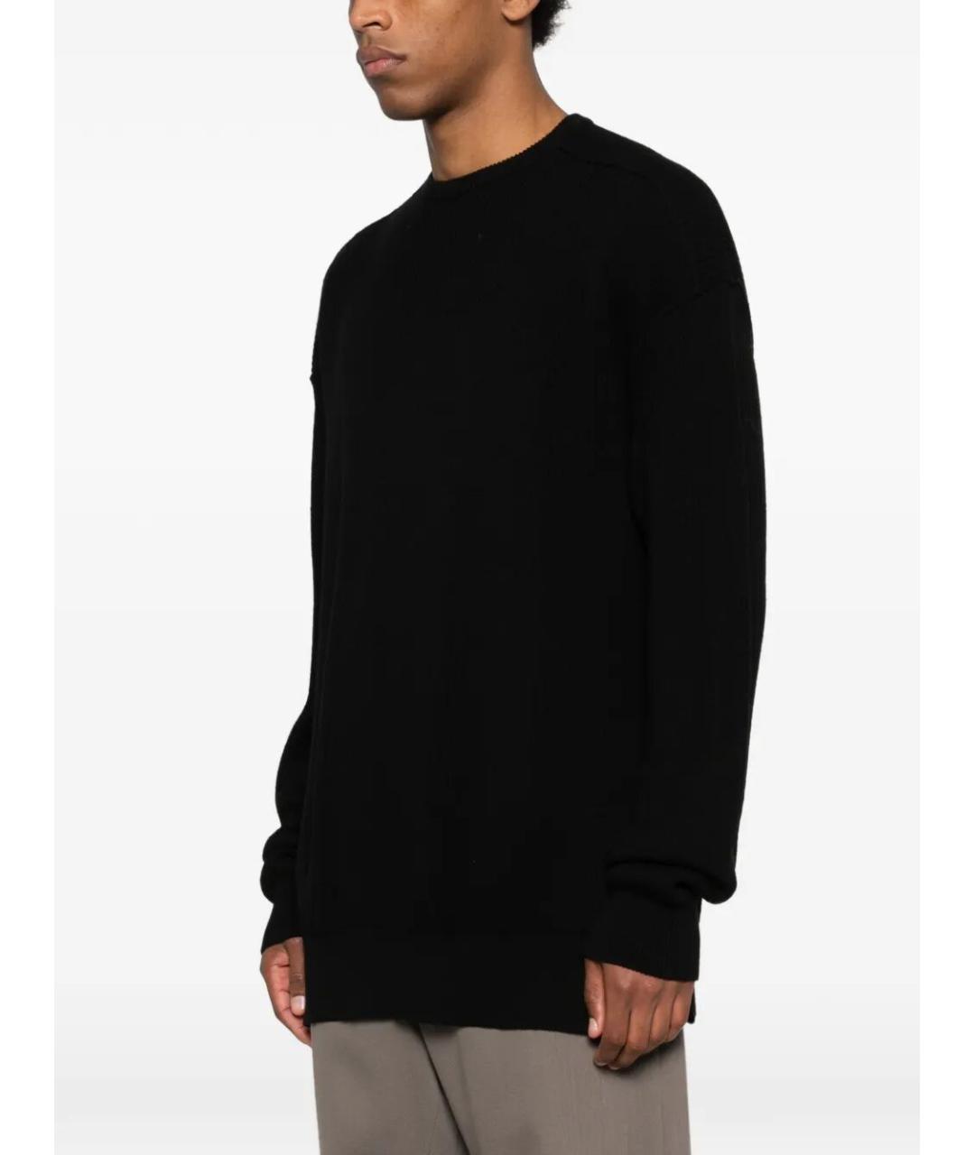 RICK OWENS Черный шерстяной джемпер / свитер, фото 2