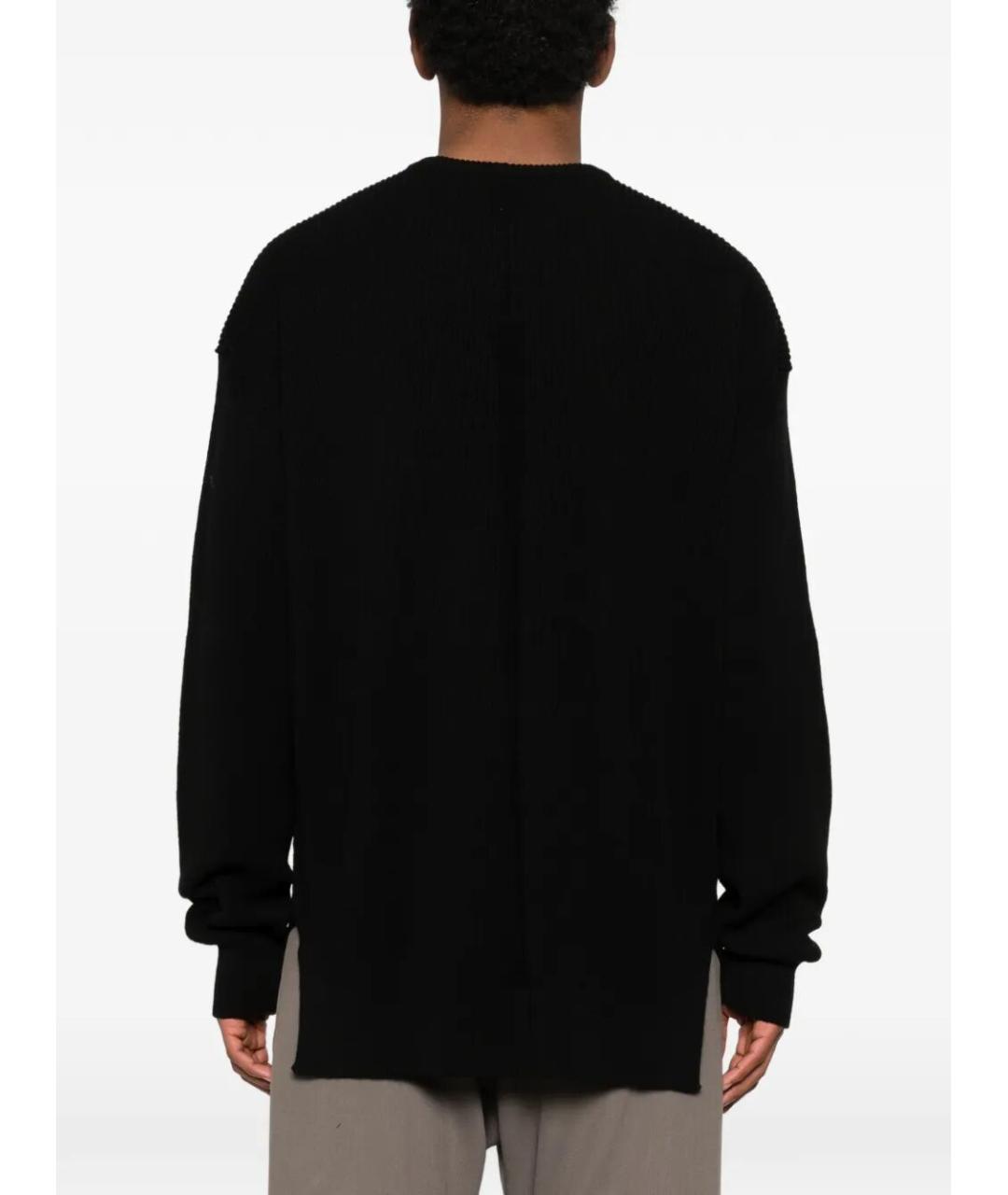 RICK OWENS Черный шерстяной джемпер / свитер, фото 3