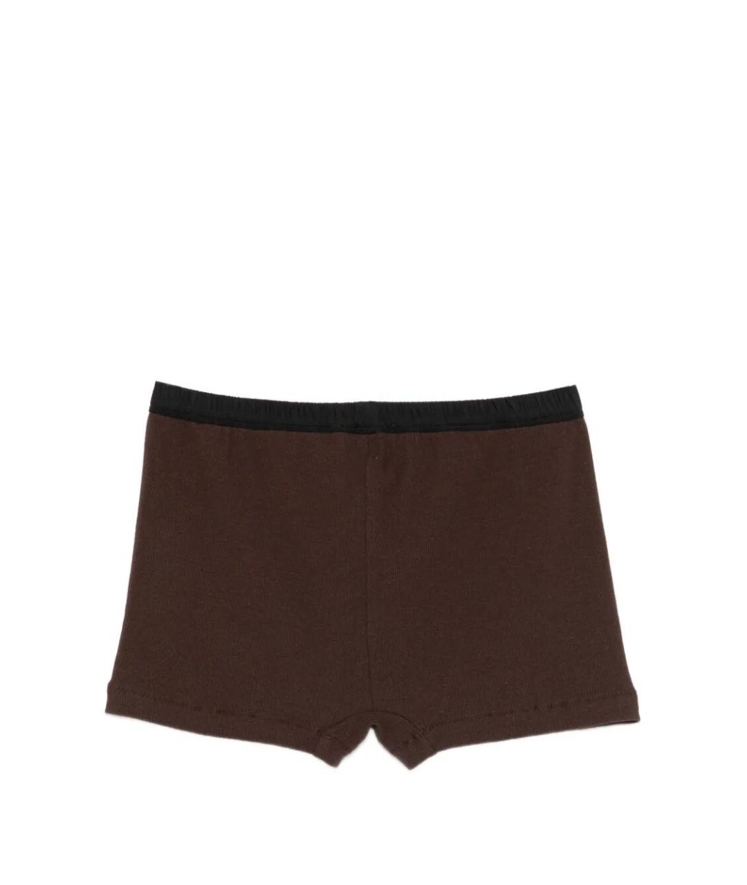 entire studios Коричневые хлопковые шорты, фото 3