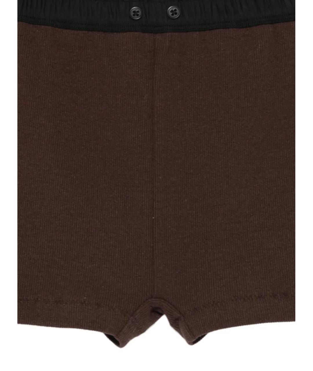entire studios Коричневые хлопковые шорты, фото 2