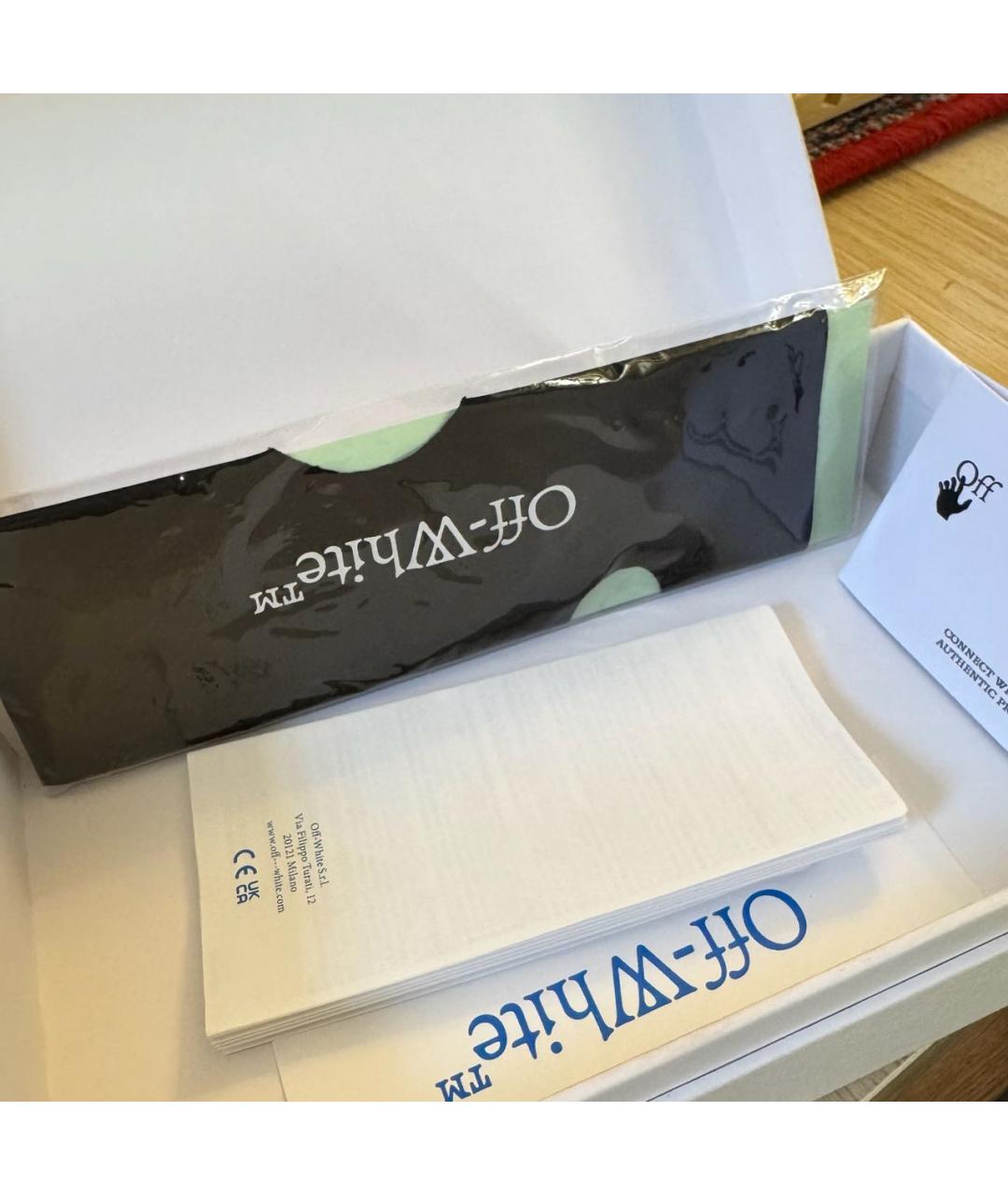 OFF-WHITE Коричневые пластиковые солнцезащитные очки, фото 8