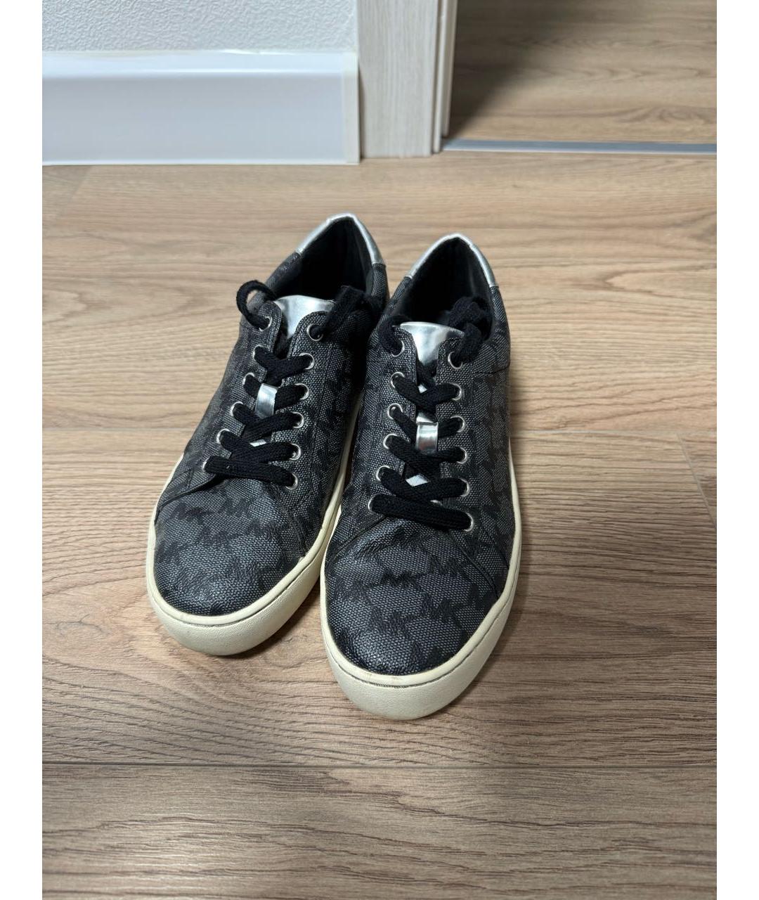 MICHAEL KORS Серые кеды из искусственной кожи, фото 3