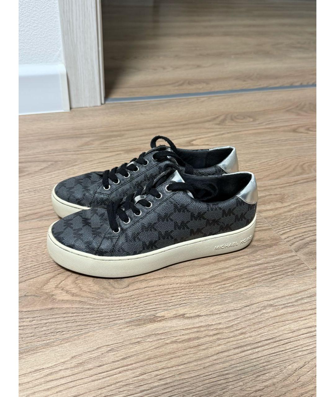 MICHAEL KORS Серые кеды из искусственной кожи, фото 2