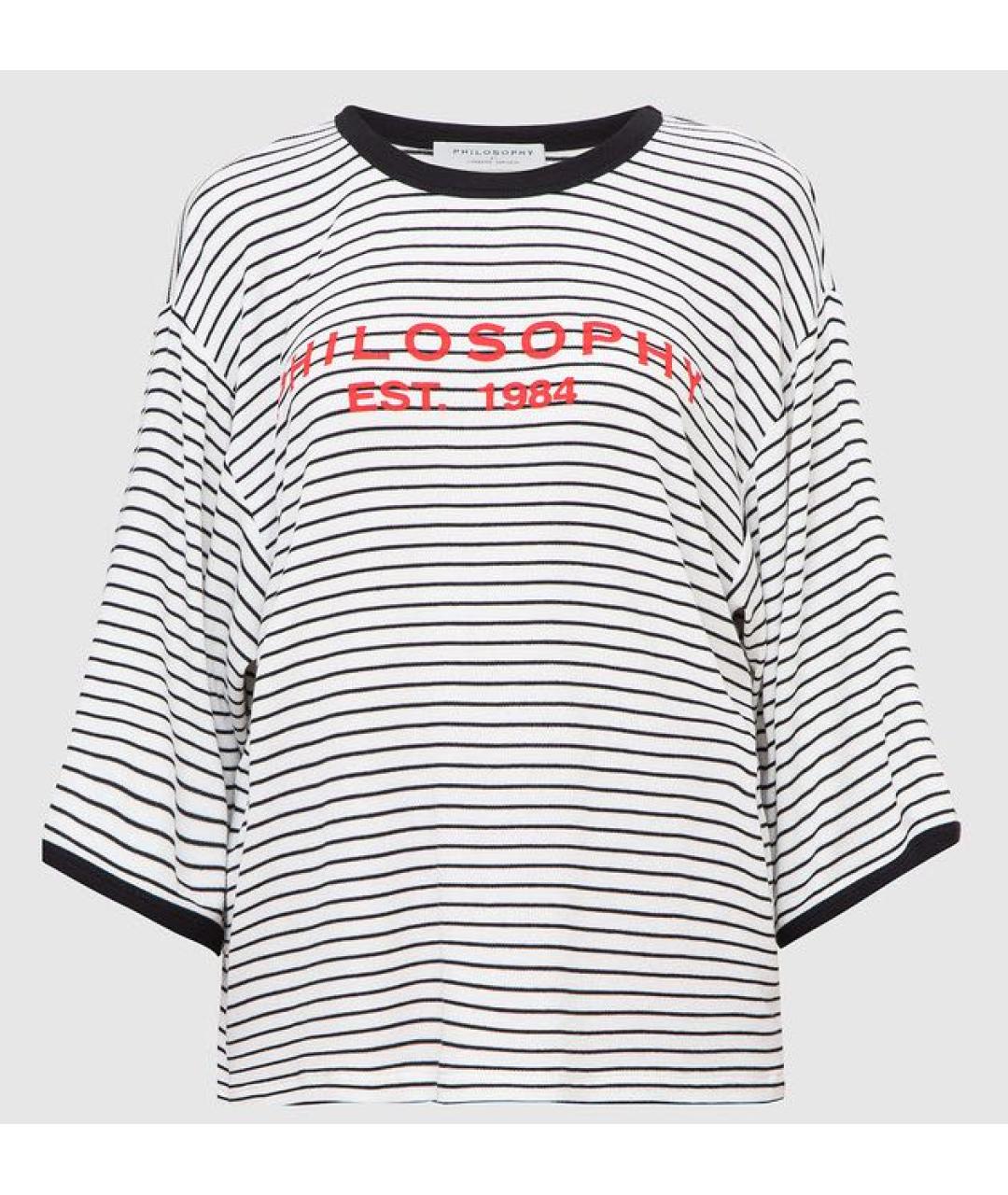 PHILOSOPHY DI LORENZO SERAFINI Белый хлопковый джемпер / свитер, фото 9