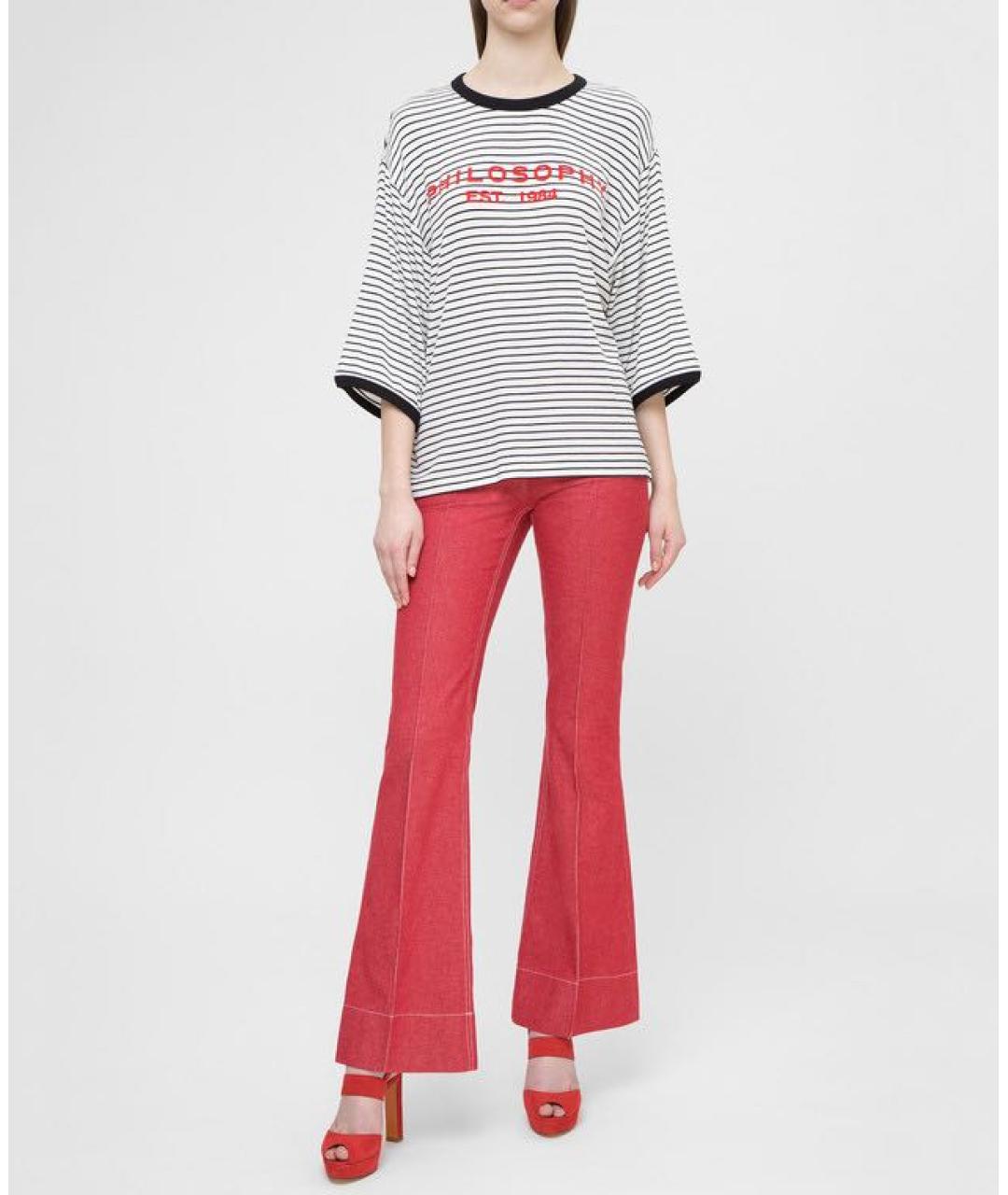 PHILOSOPHY DI LORENZO SERAFINI Белый хлопковый джемпер / свитер, фото 2