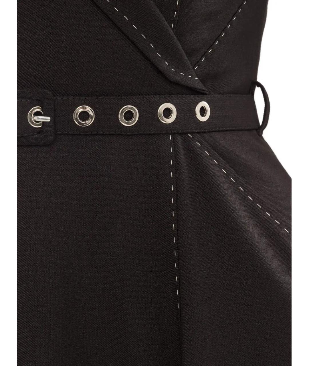 NISSA Черное льняное повседневное платье, фото 4