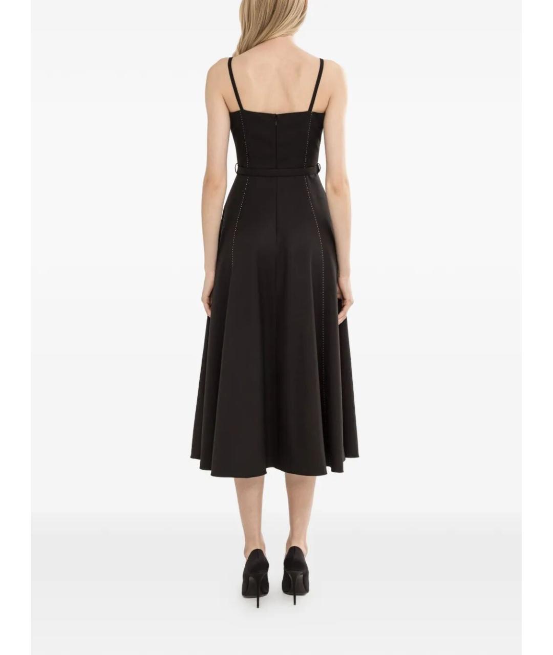 NISSA Черное льняное повседневное платье, фото 2