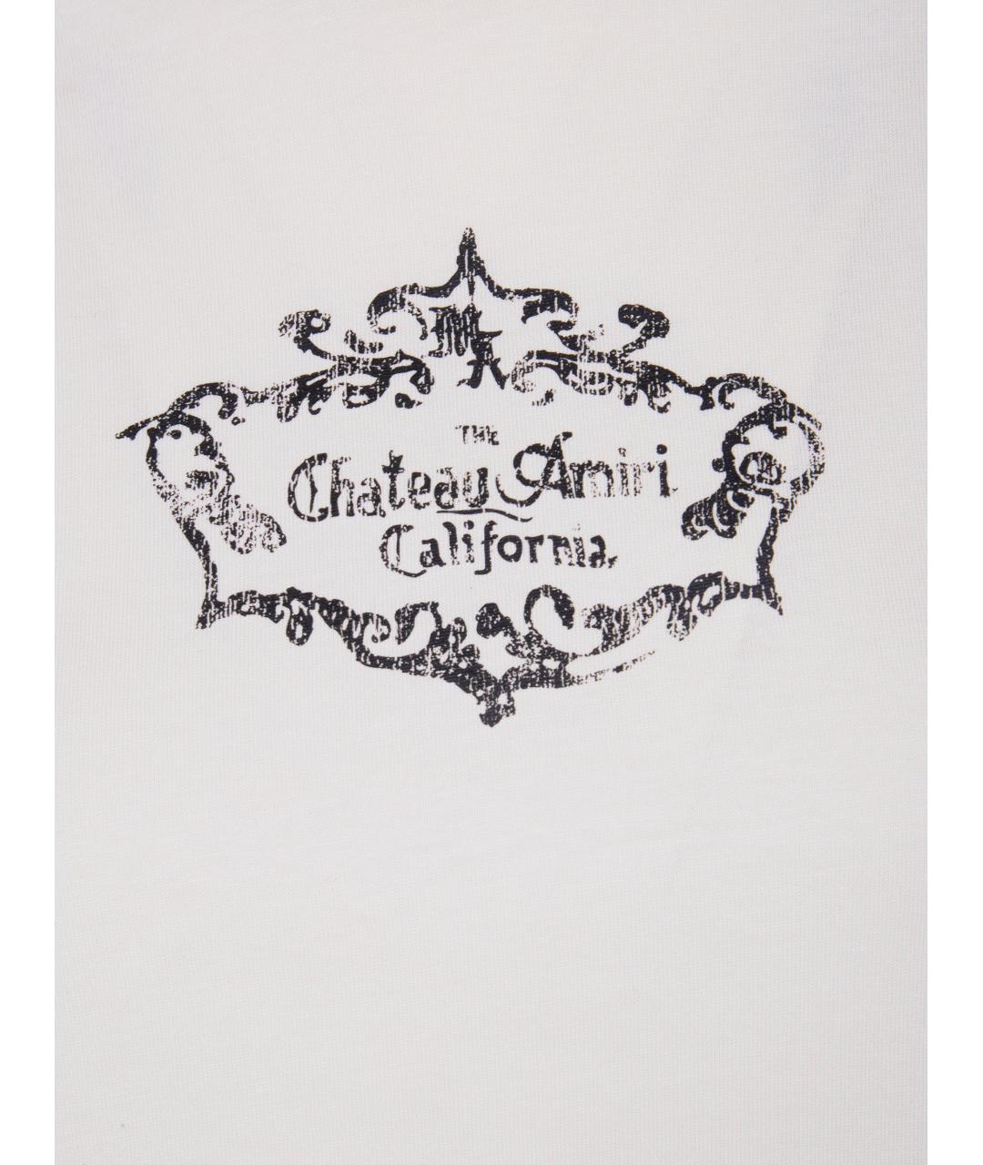 AMIRI Белая хлопковая футболка, фото 5