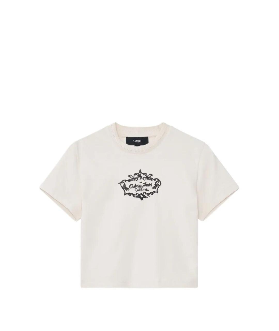 AMIRI Белая хлопковая футболка, фото 1