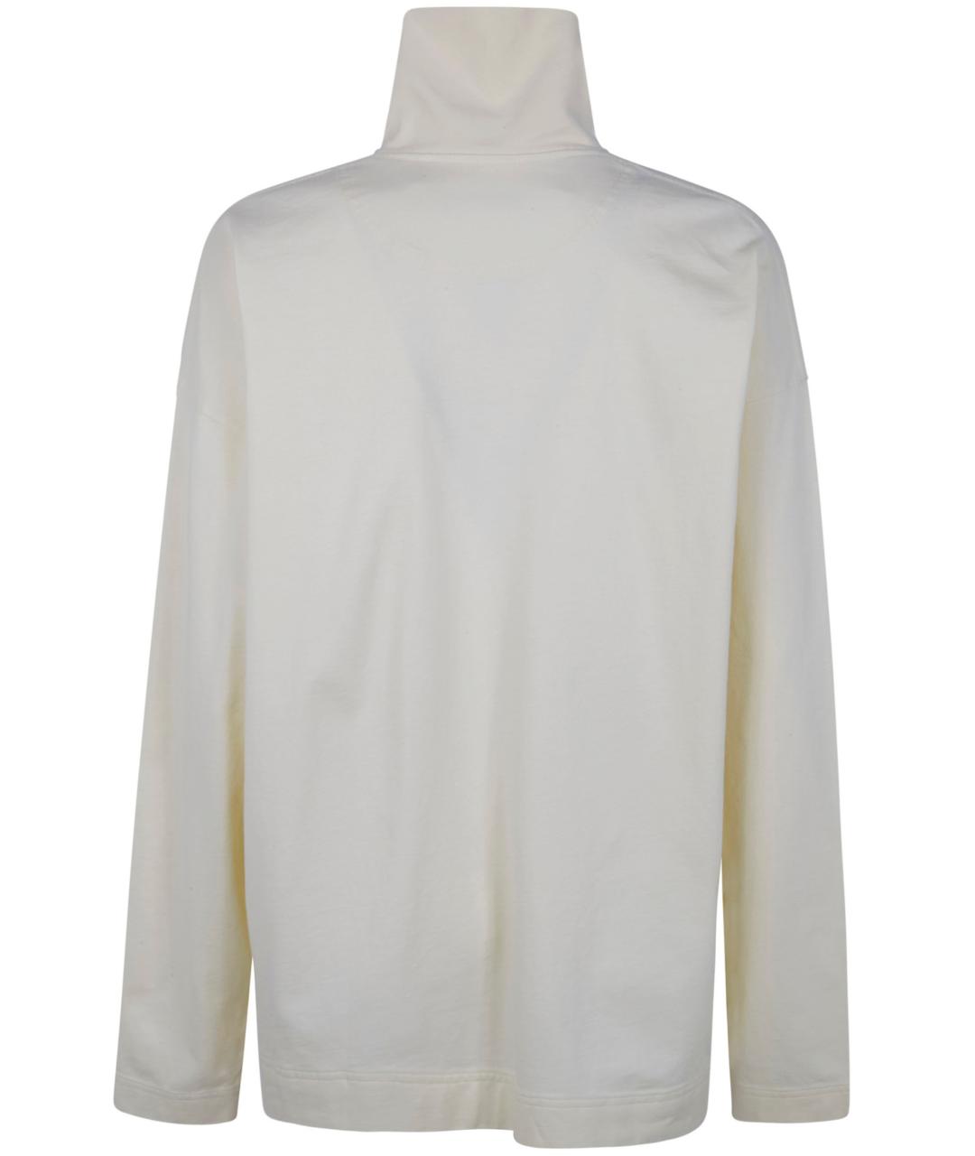 PHOEBE PHILO Белый хлопковый джемпер / свитер, фото 2