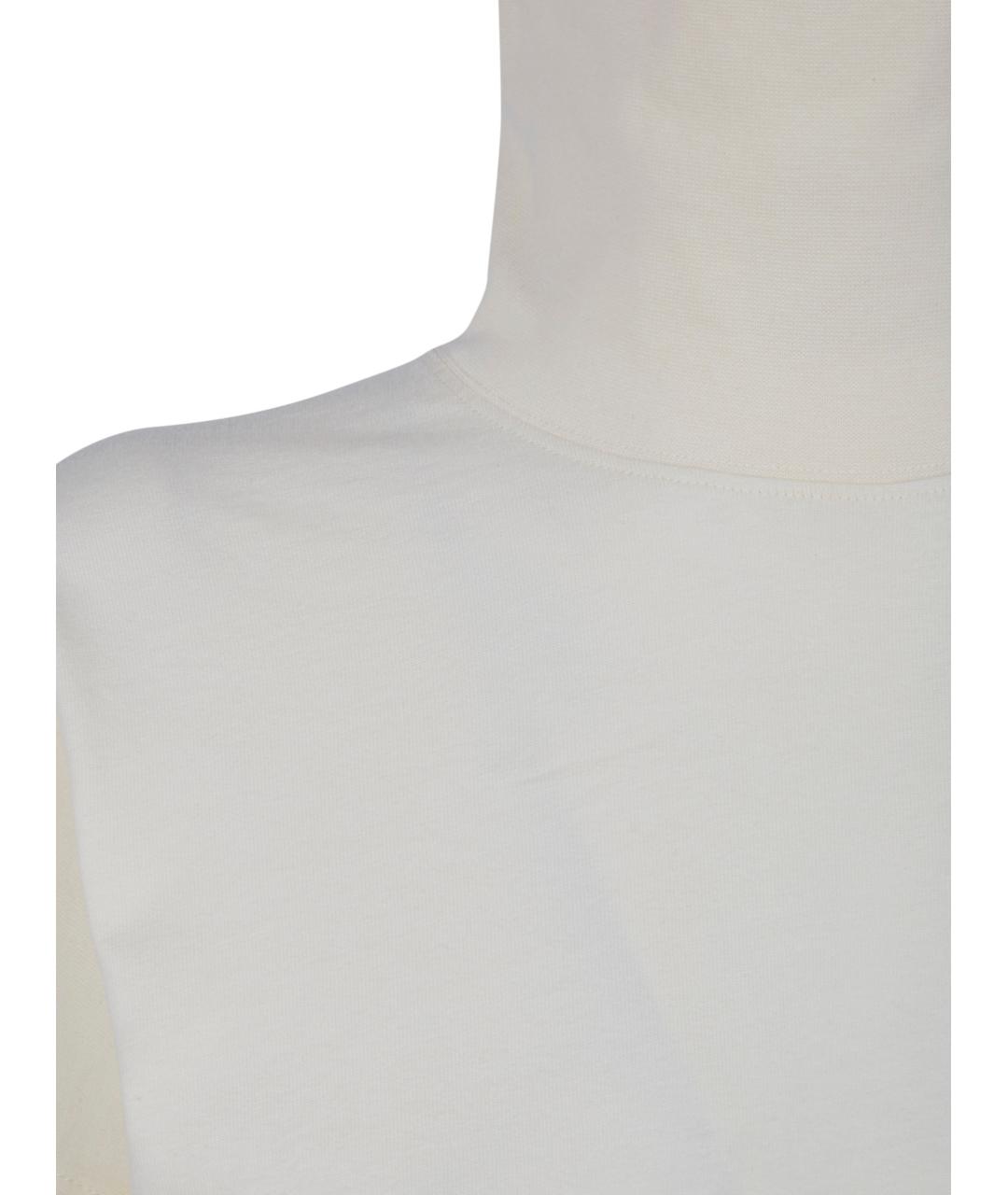 PHOEBE PHILO Белый хлопковый джемпер / свитер, фото 3