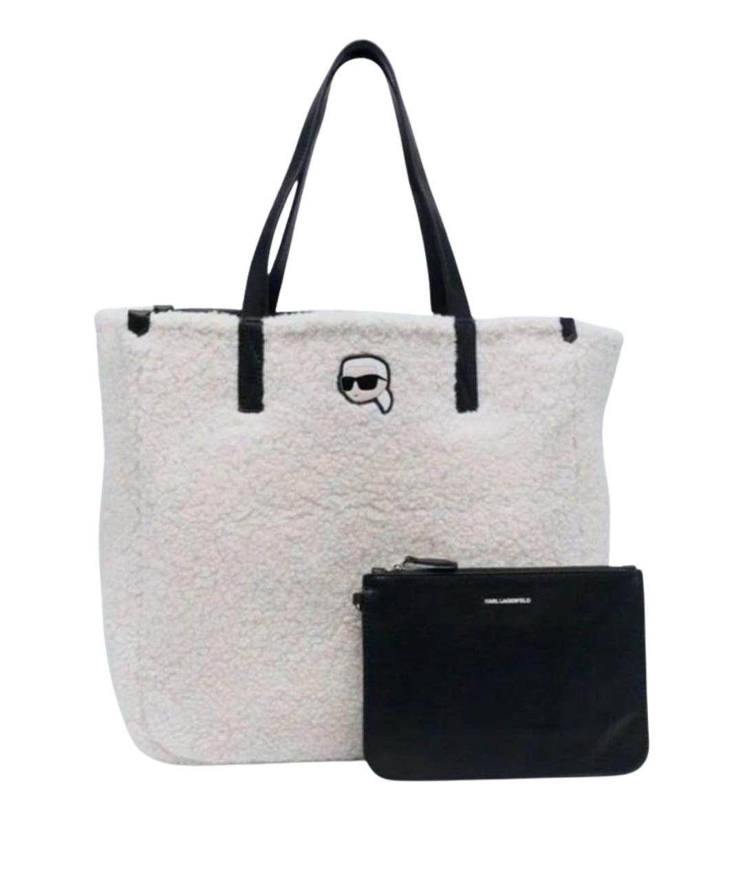 KARL LAGERFELD Черная сумка тоут, фото 1