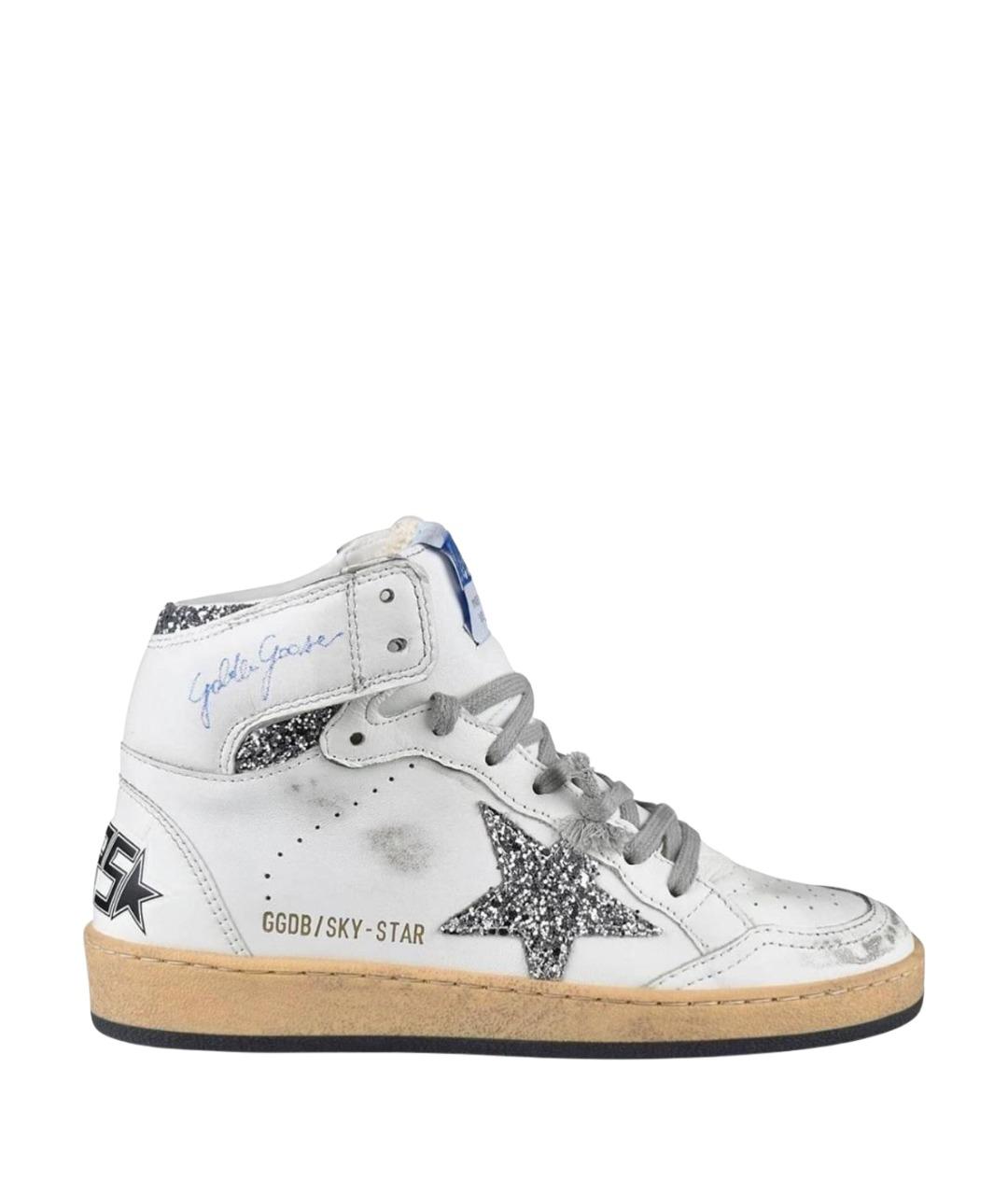 GOLDEN GOOSE DELUXE BRAND Белые кожаные кеды, фото 1