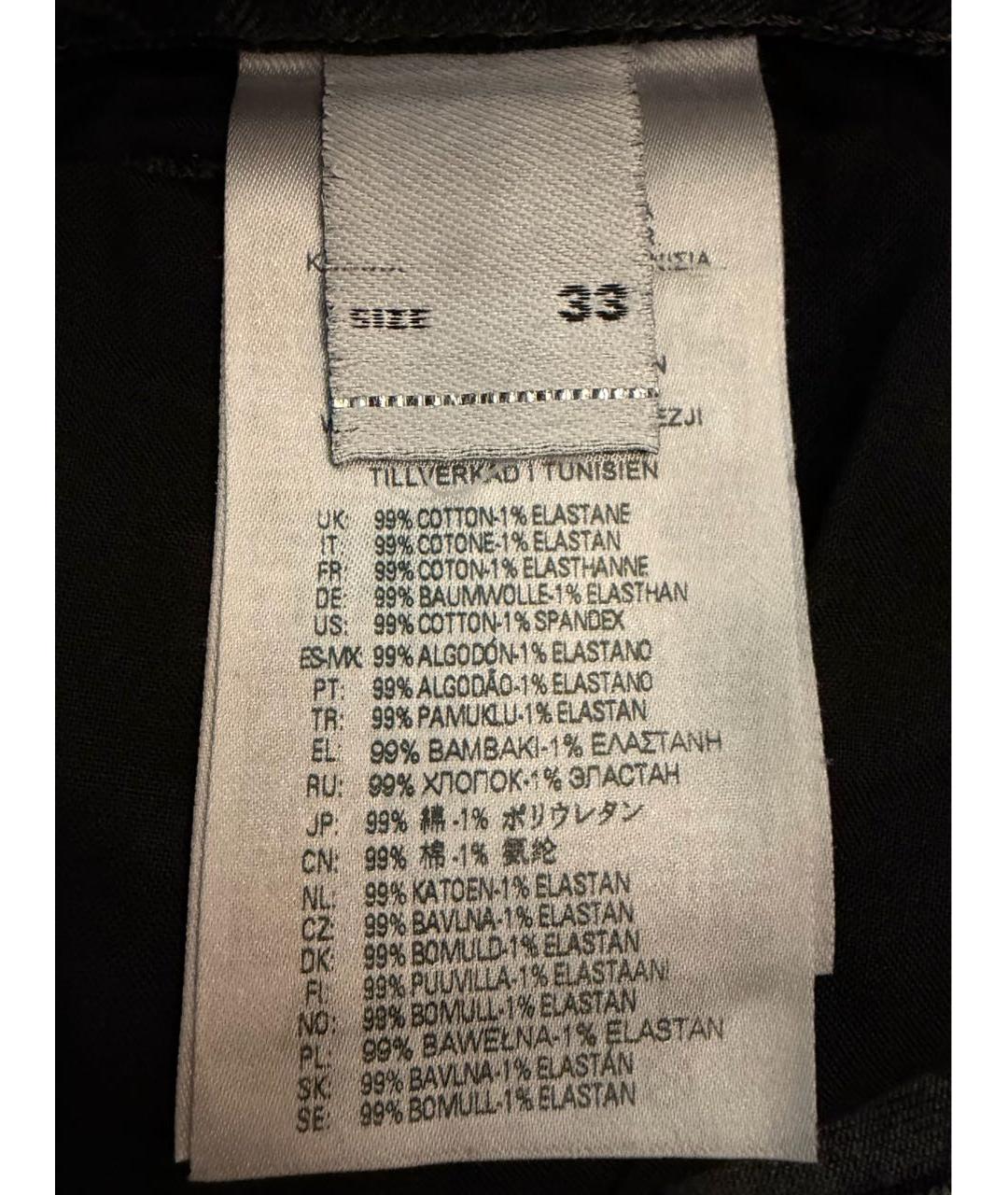 DIESEL Черные хлопковые джинсы скинни, фото 4