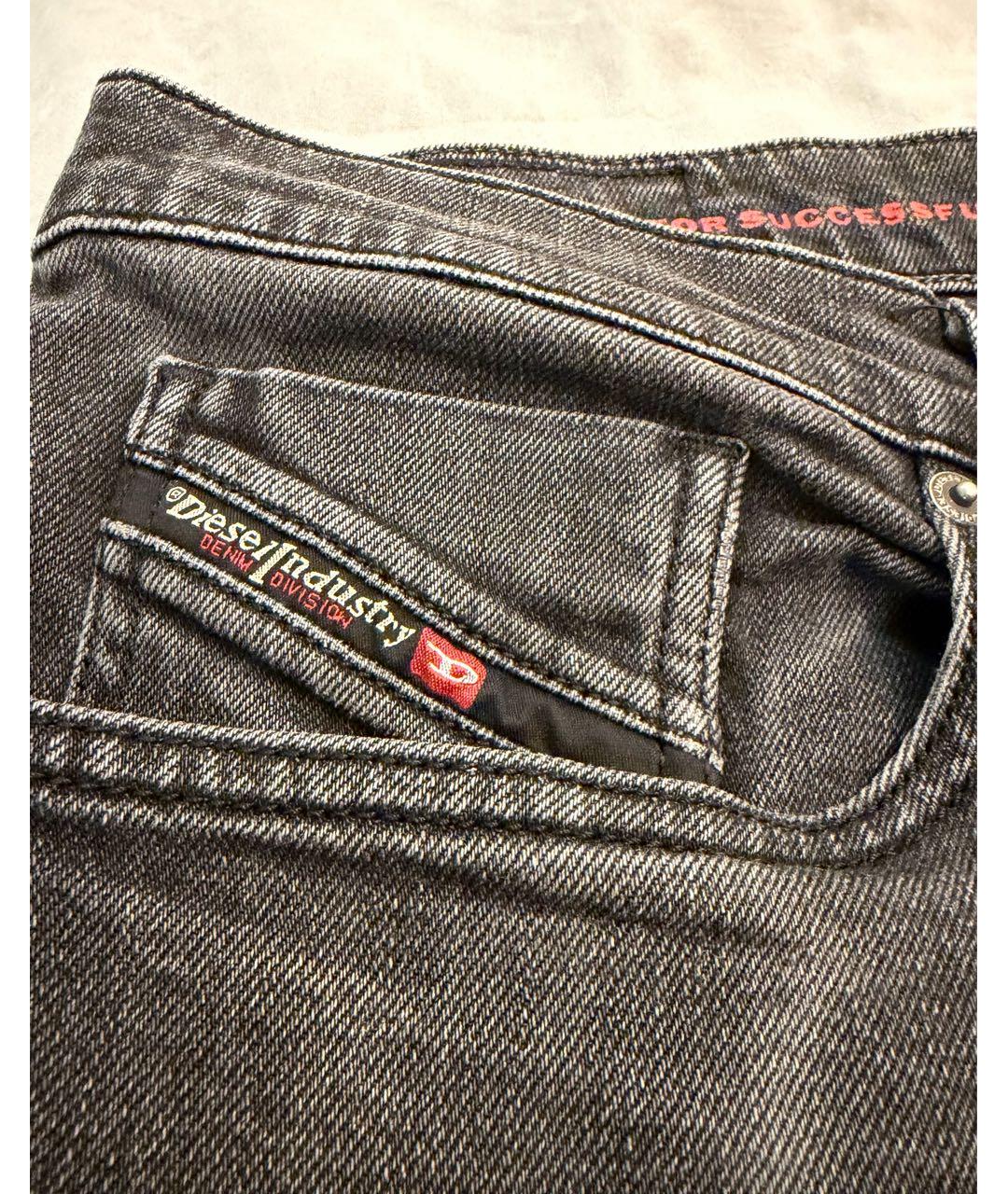 DIESEL Черные хлопковые джинсы скинни, фото 6