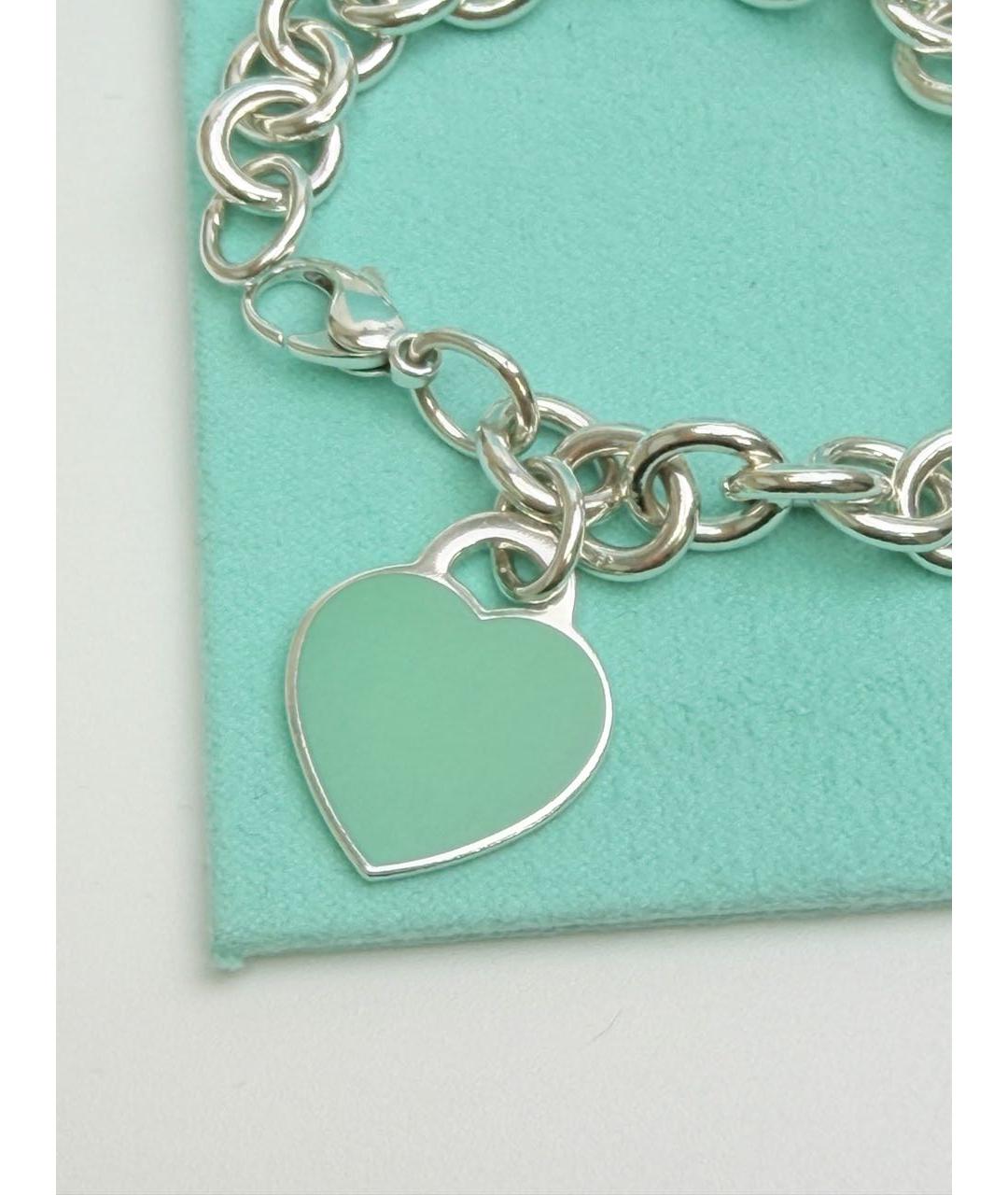 TIFFANY&CO Бирюзовый серебряный браслет, фото 4