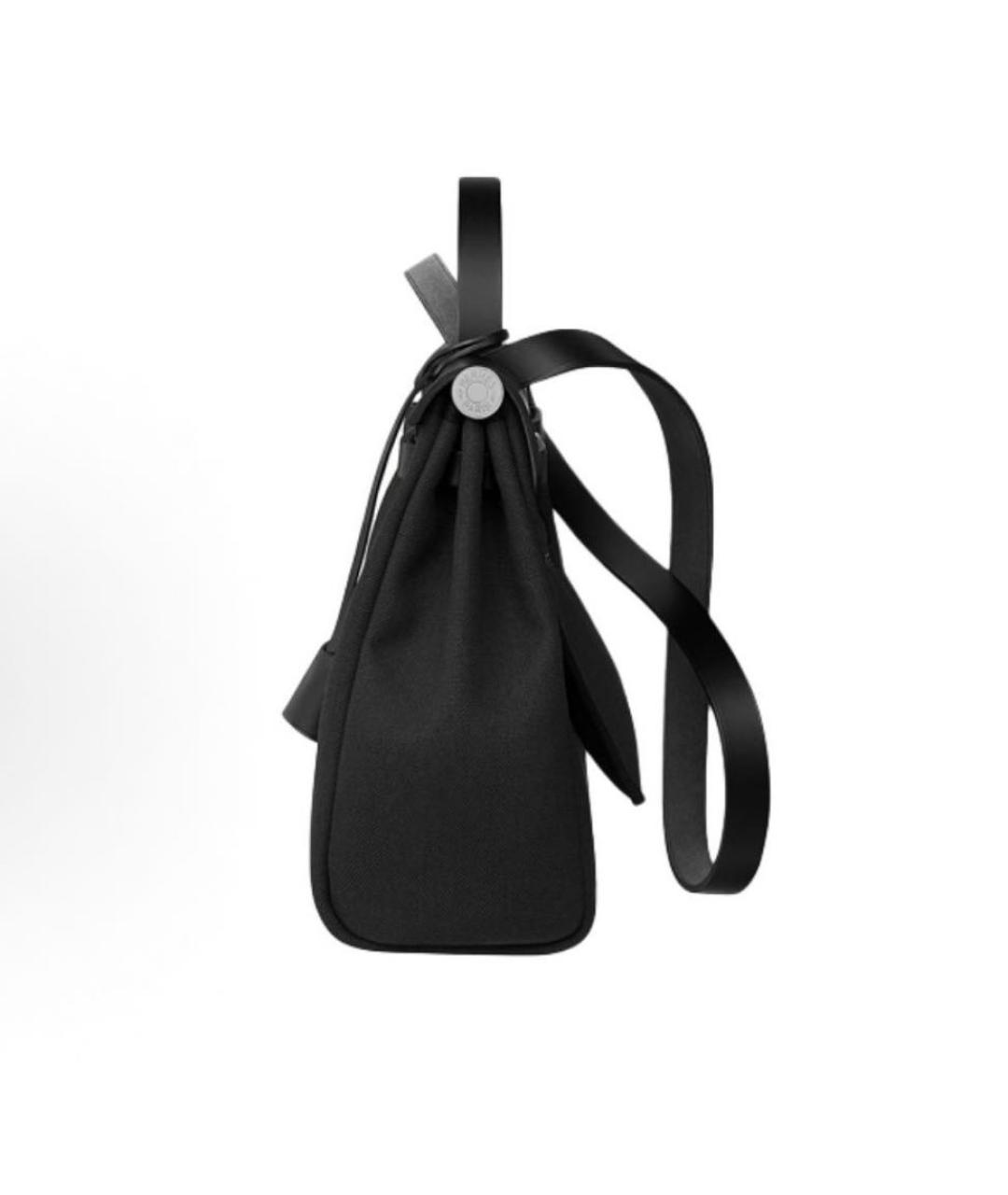 HERMES Черная тканевая сумка через плечо, фото 3