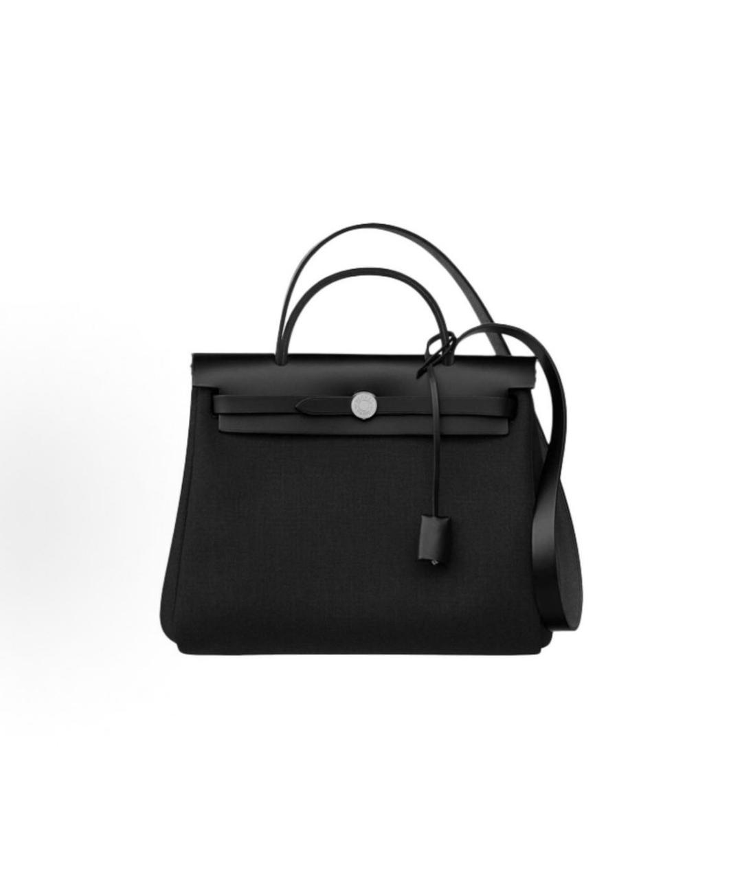 HERMES Черная тканевая сумка через плечо, фото 7