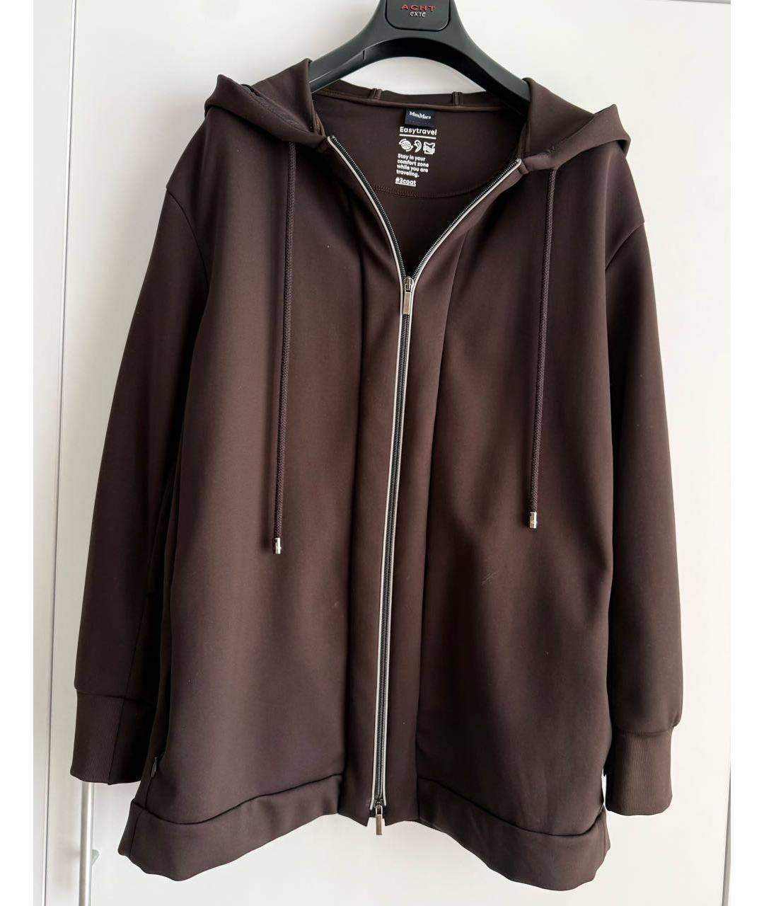 MAX MARA Коричневый синтетический костюм с брюками, фото 9