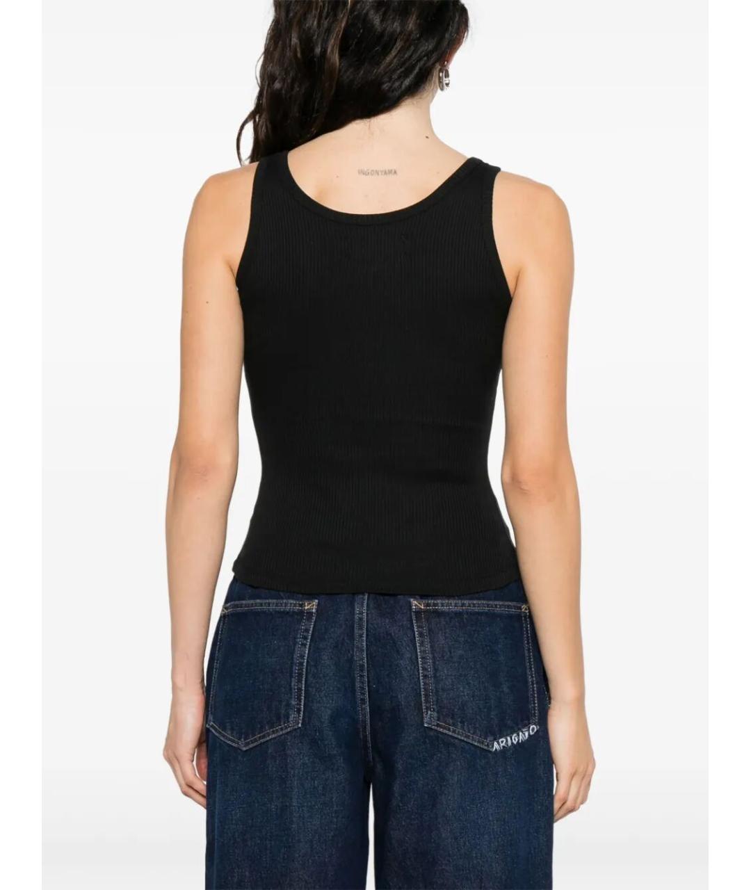 AMIRI Черная хлопковая майка, фото 2