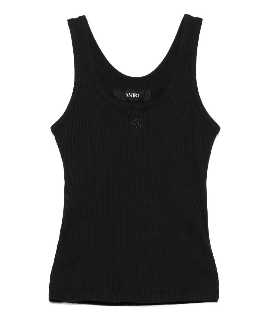 AMIRI Черная хлопковая майка, фото 1