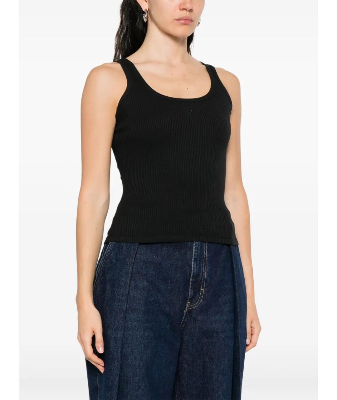 AMIRI Черная хлопковая майка, фото 4