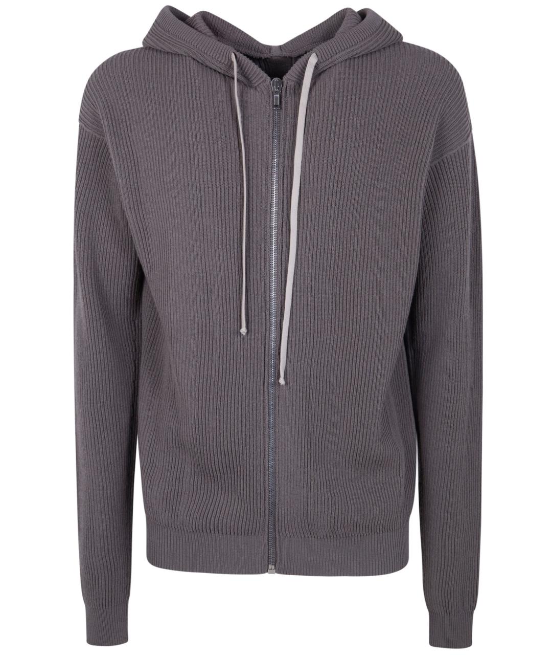 RICK OWENS Серая шерстяная куртка, фото 1