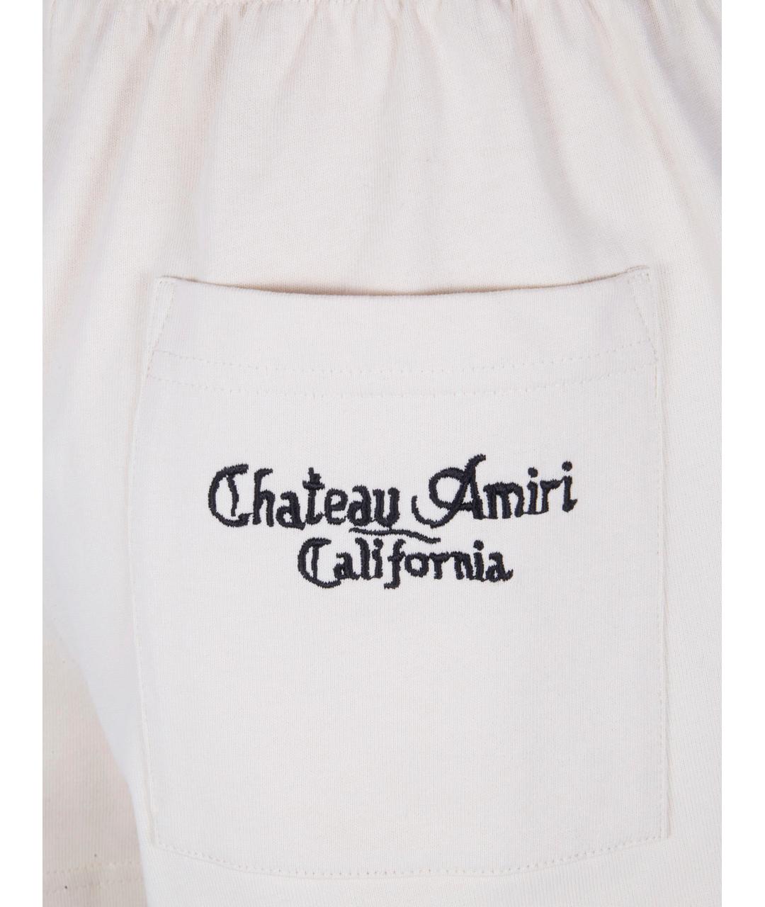 AMIRI Белые хлопковые шорты, фото 5