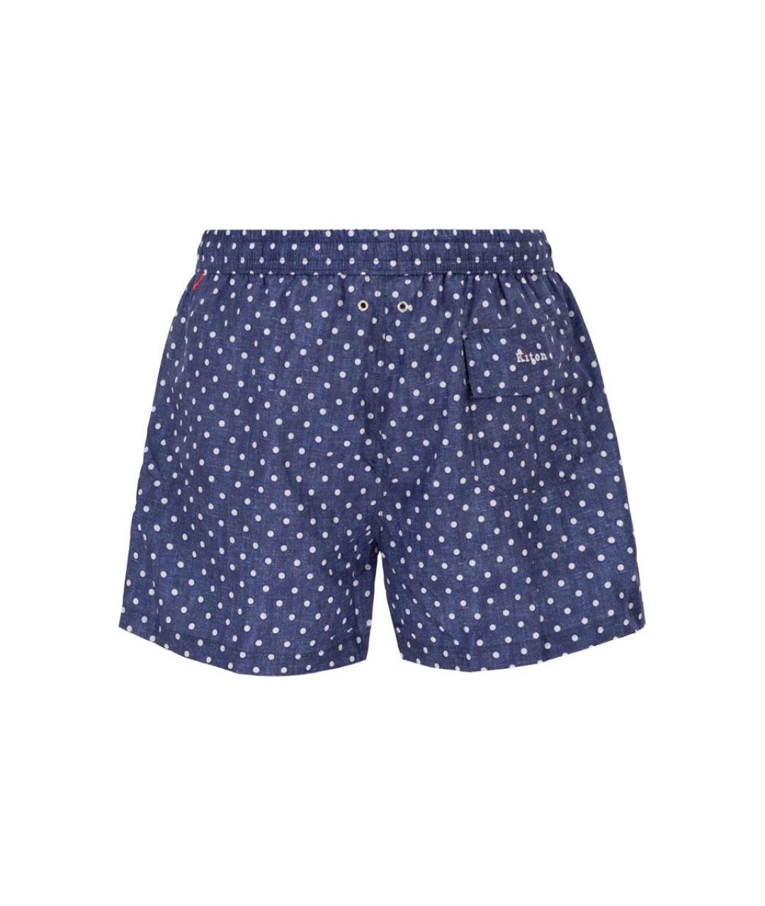 KITON Синие полиэстеровые плавки, фото 2