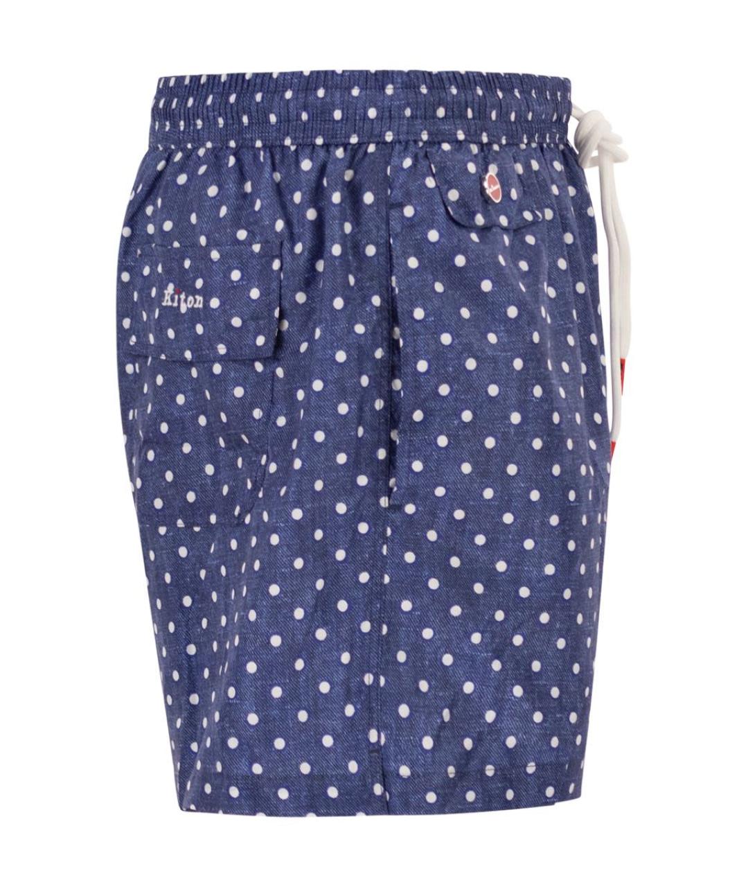 KITON Синие полиэстеровые плавки, фото 3