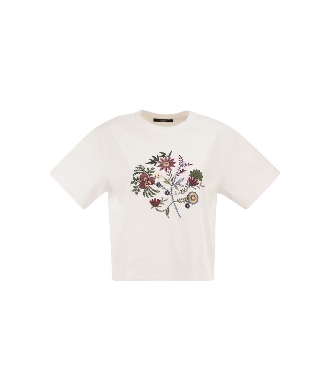 WEEKEND MAX MARA Белая хлопковая футболка, фото 1