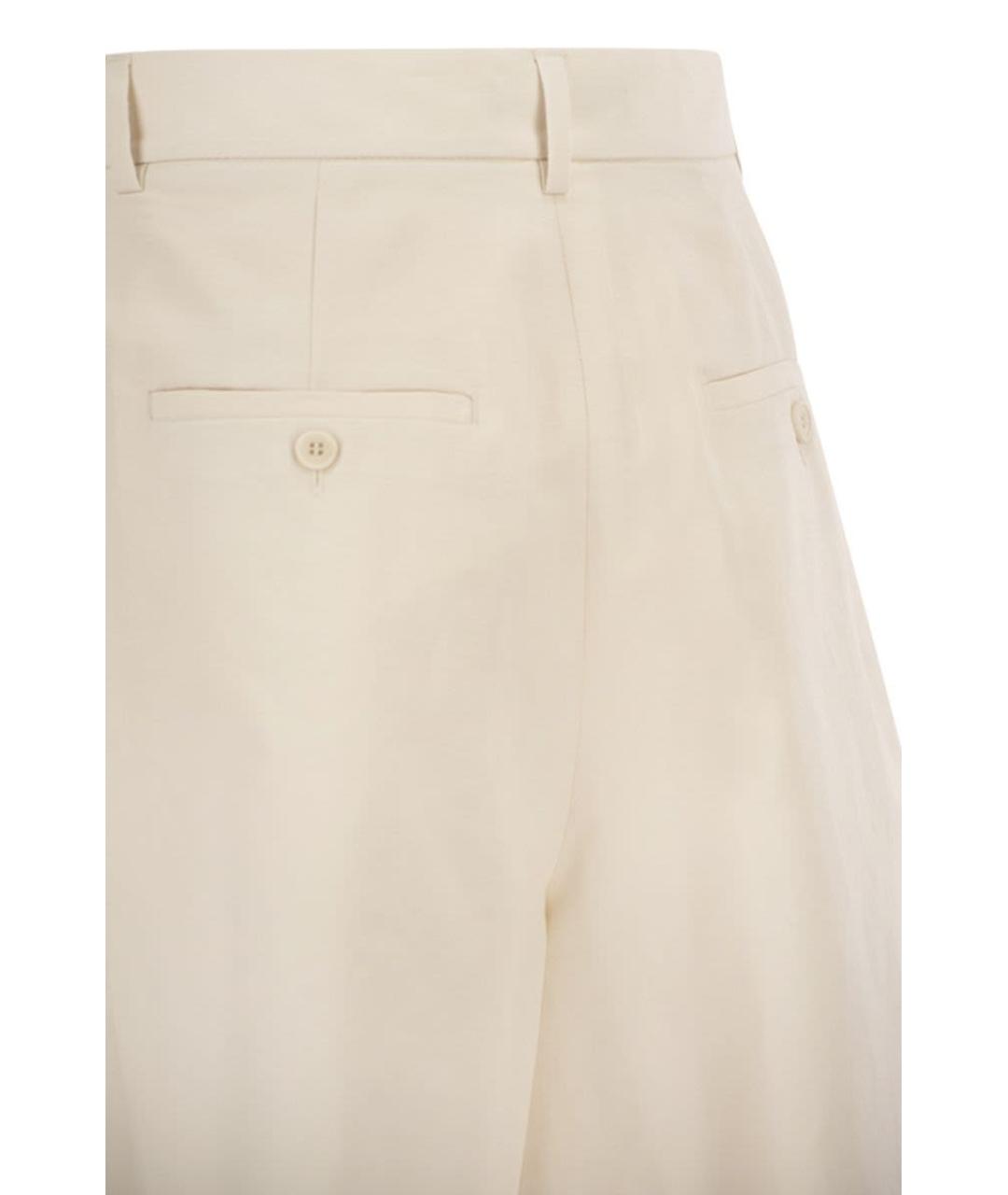 WEEKEND MAX MARA Бежевые хлопковые шорты, фото 4