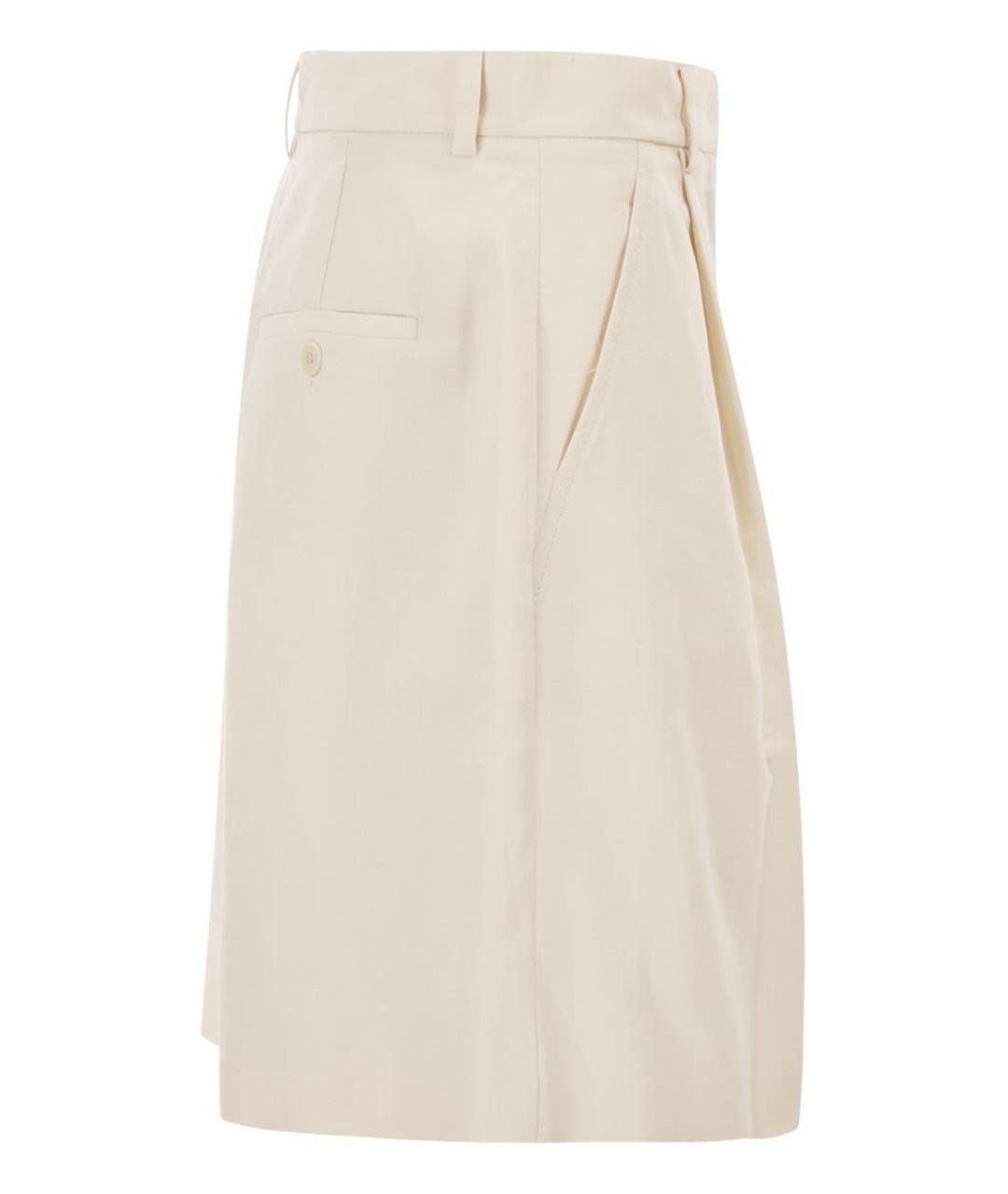 WEEKEND MAX MARA Бежевые хлопковые шорты, фото 3