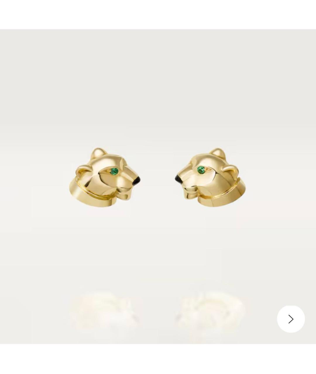 CARTIER Золотые серьги из желтого золота, фото 4