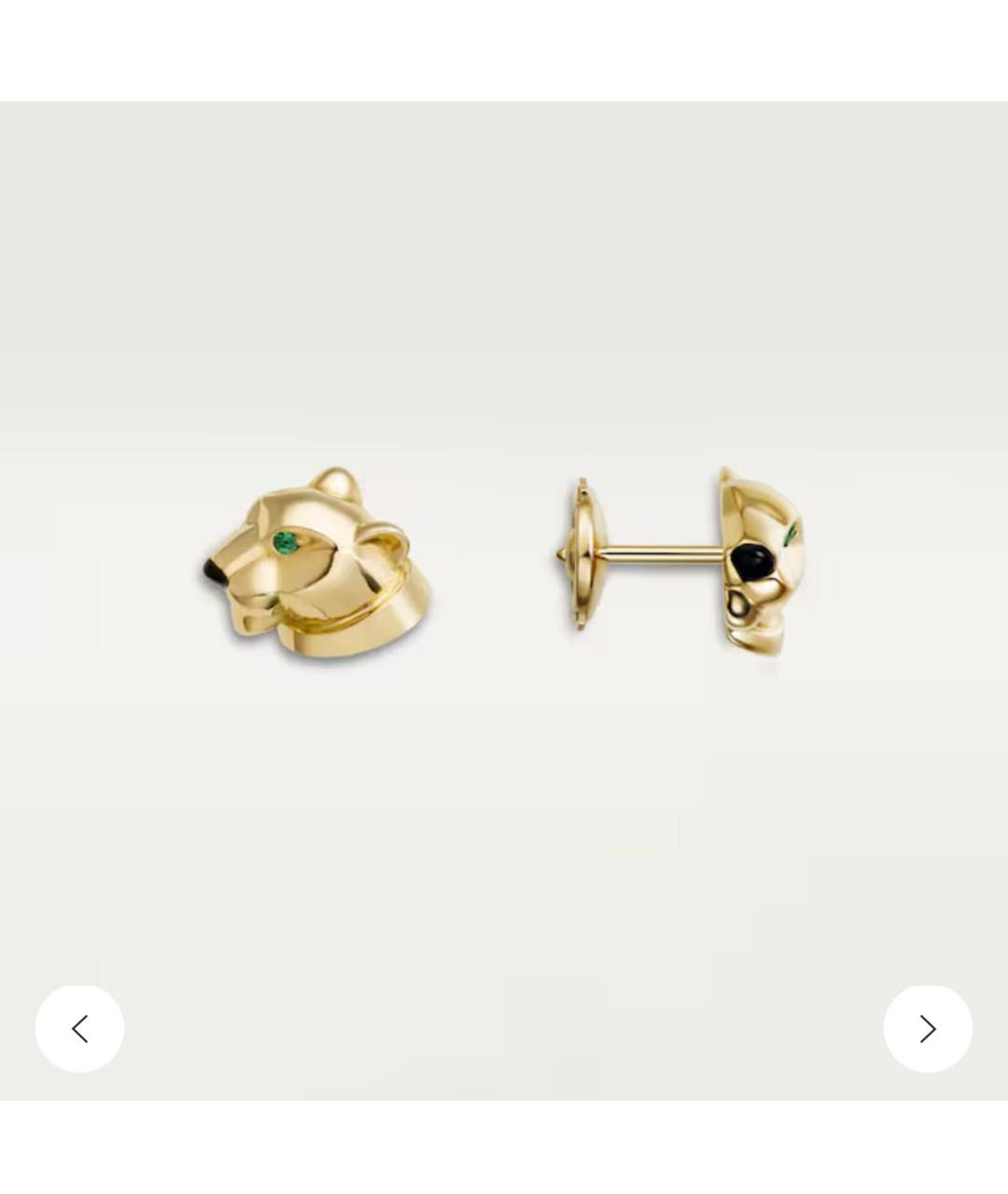 CARTIER Золотые серьги из желтого золота, фото 3