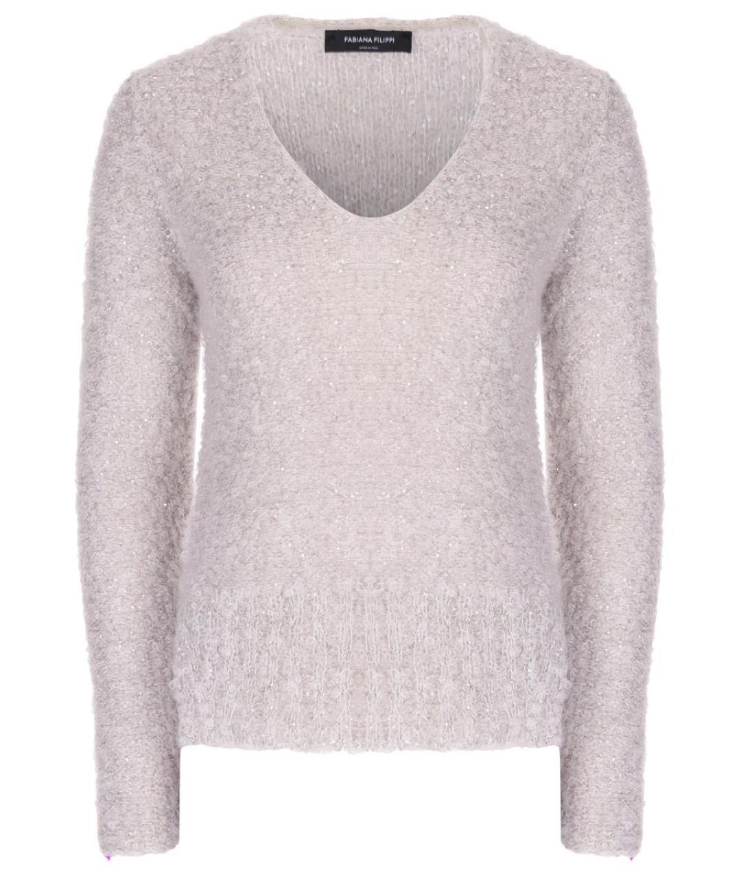 FABIANA FILIPPI Серебрянный джемпер / свитер, фото 9