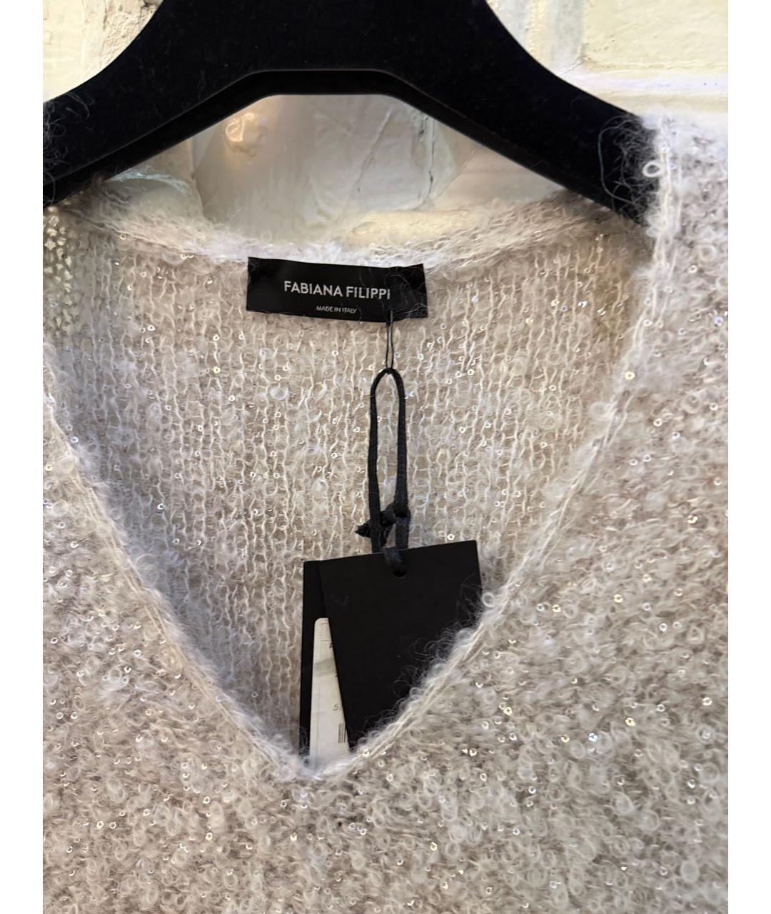 FABIANA FILIPPI Серебрянный джемпер / свитер, фото 7