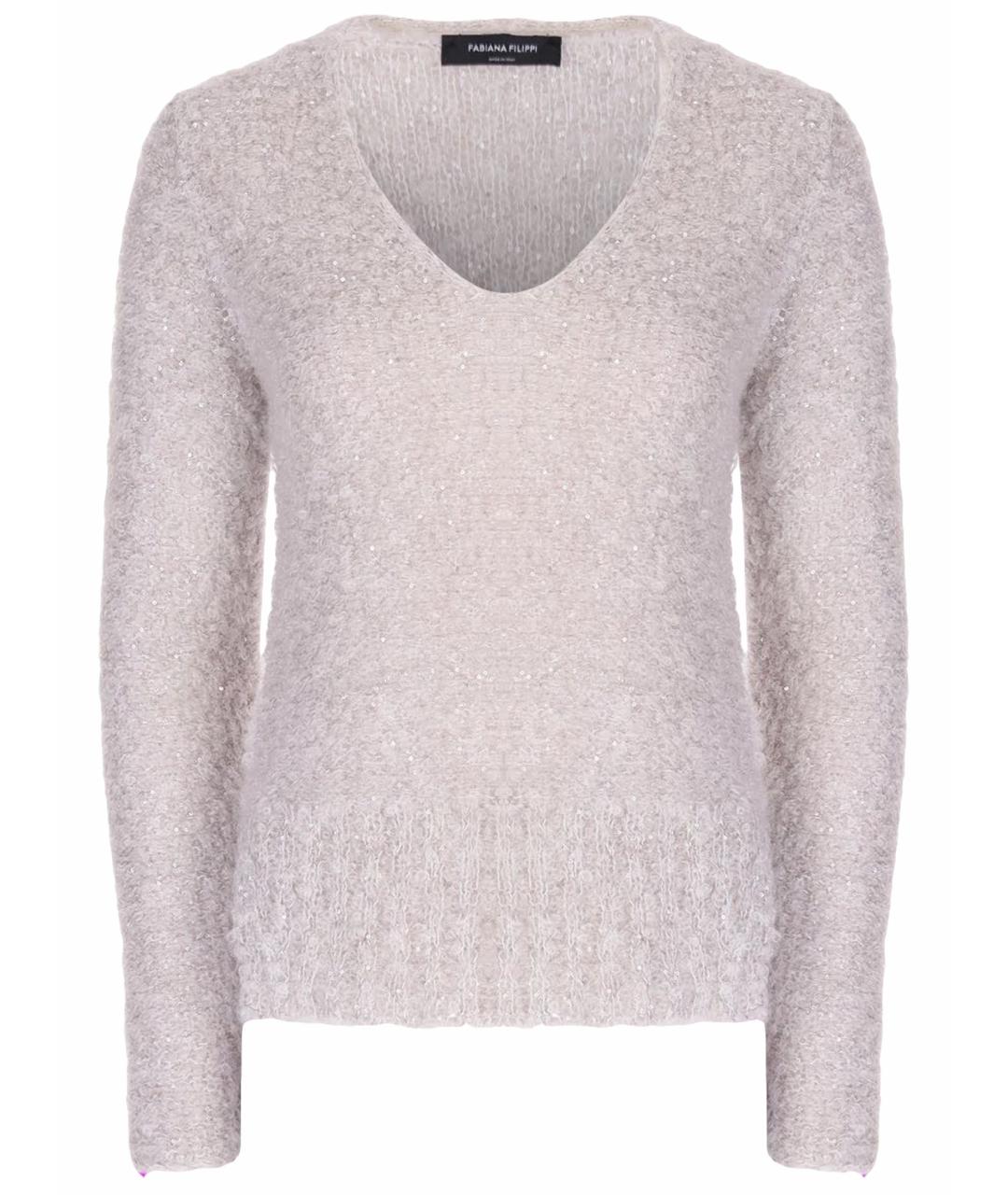 FABIANA FILIPPI Серебрянный джемпер / свитер, фото 1
