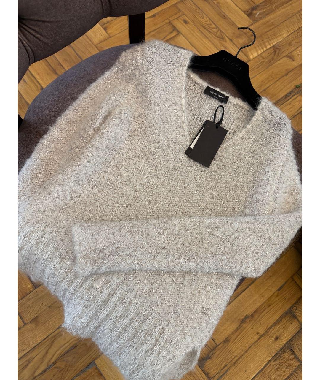 FABIANA FILIPPI Серебрянный джемпер / свитер, фото 6