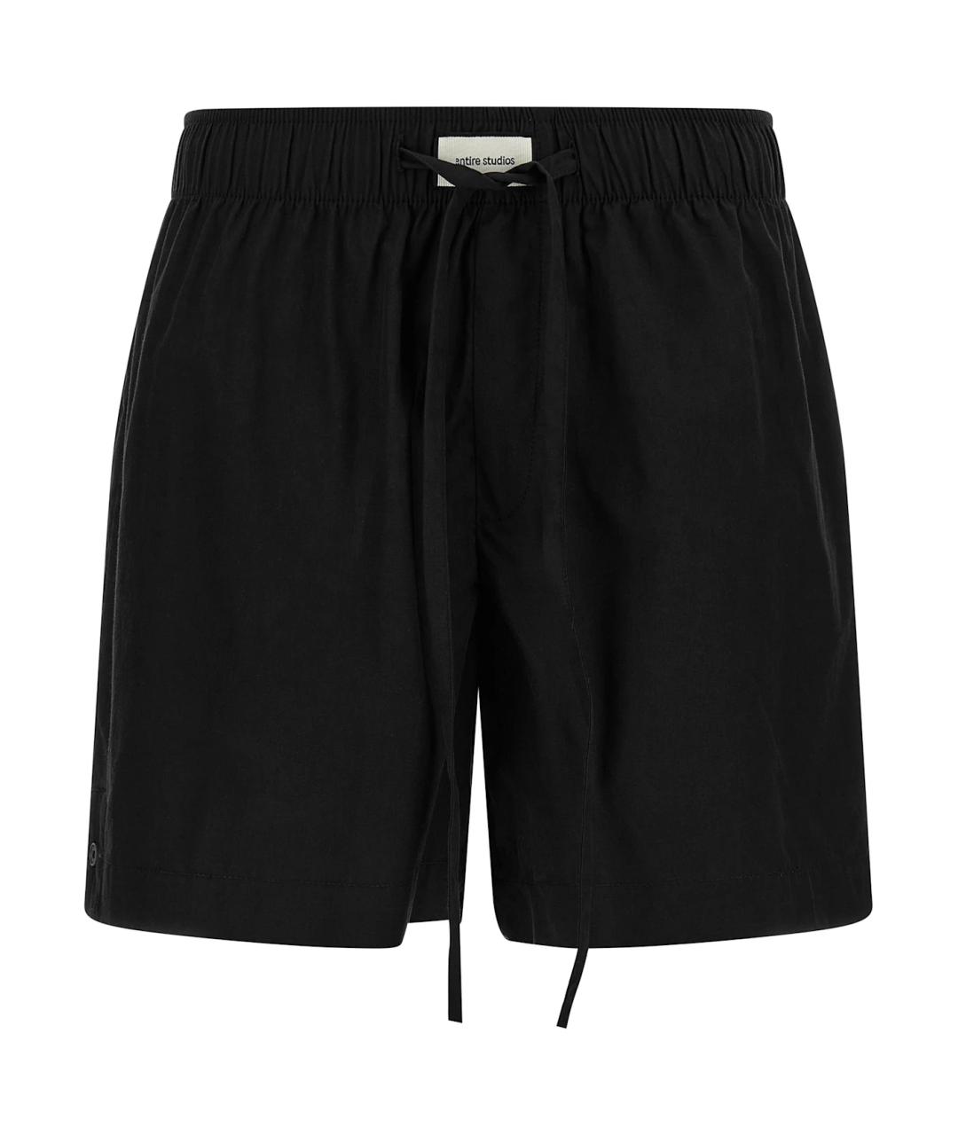 entire studios Черные хлопковые шорты, фото 1