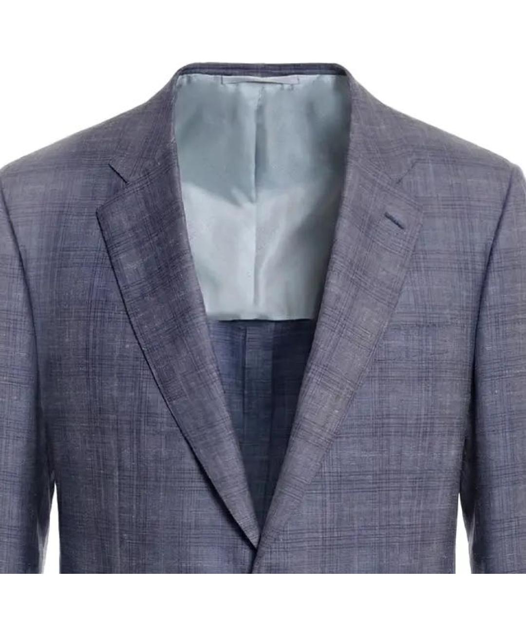 STEFANO RICCI Синий кашемировый пиджак, фото 4