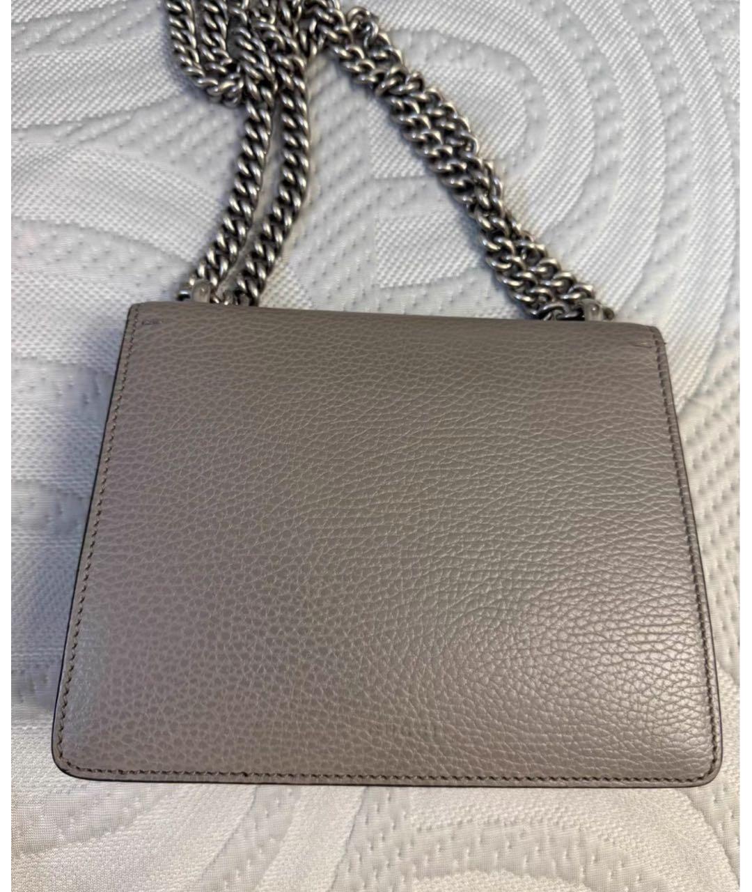 GUCCI Бежевая кожаная сумка через плечо, фото 2