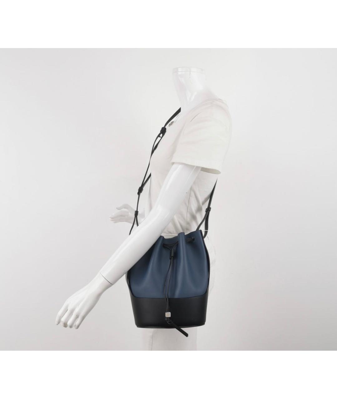 LOEWE Синяя кожаная сумка через плечо, фото 8