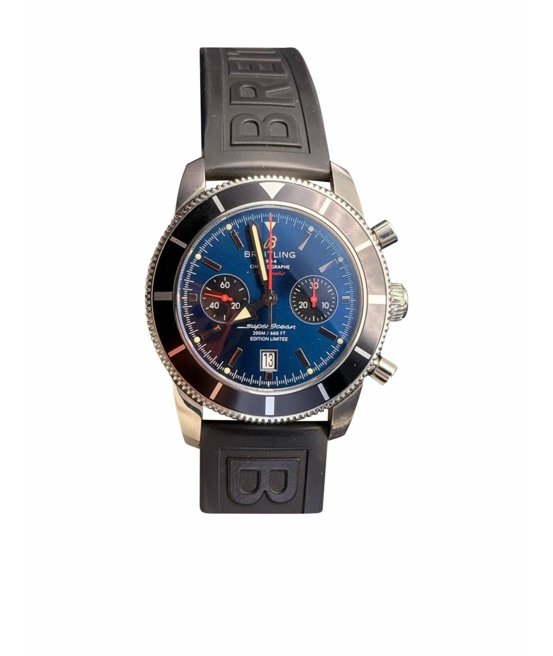 BREITLING Темно-синие металлические часы, фото 1